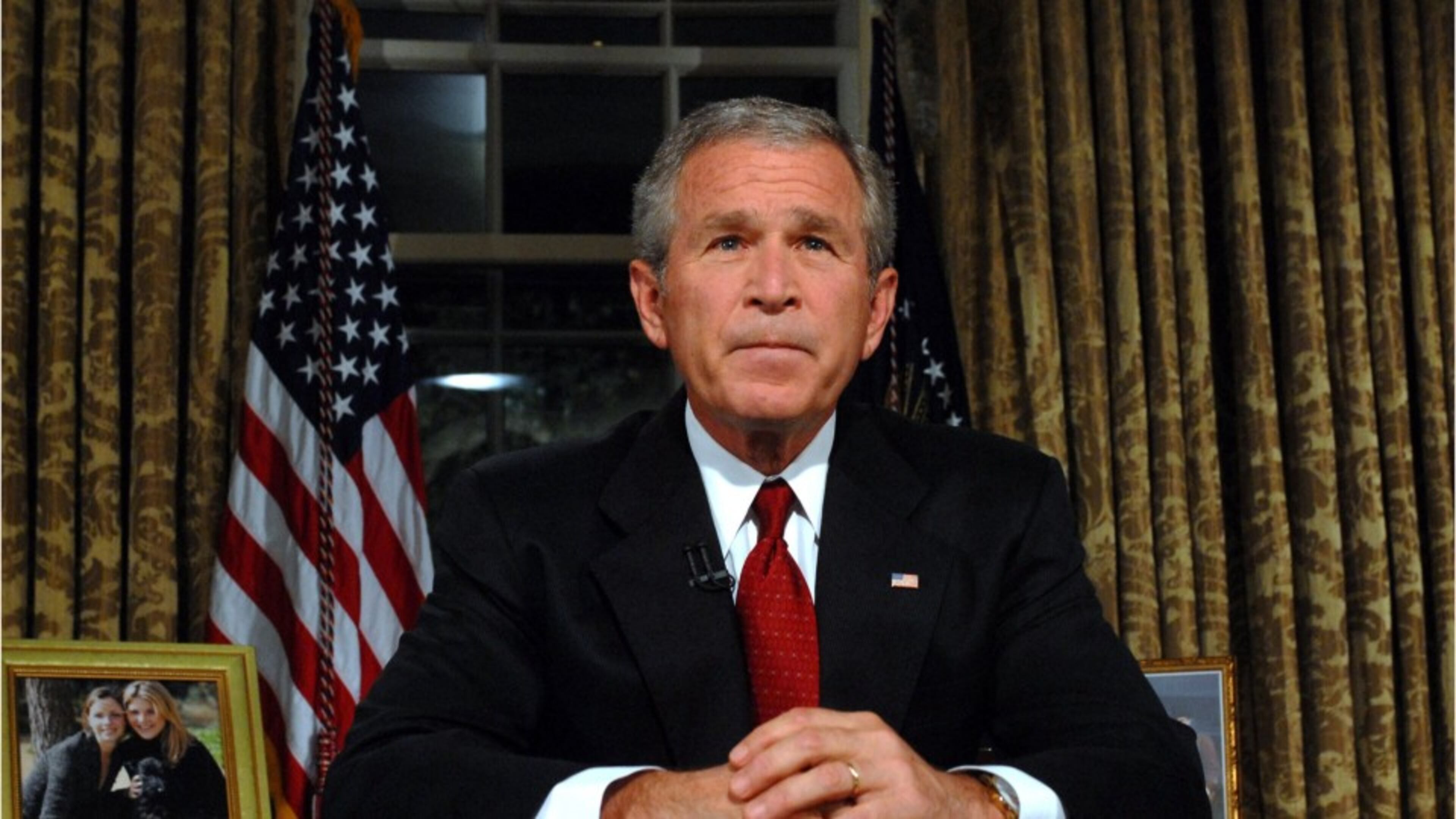 Former President George W. Bush criticized the Western withdrawal from Afghanistan in an interview with a German broadcaster released Wednesday, saying he fears that Afghan women and girls will “suffer unspeakable harm.” (AJC file photo)