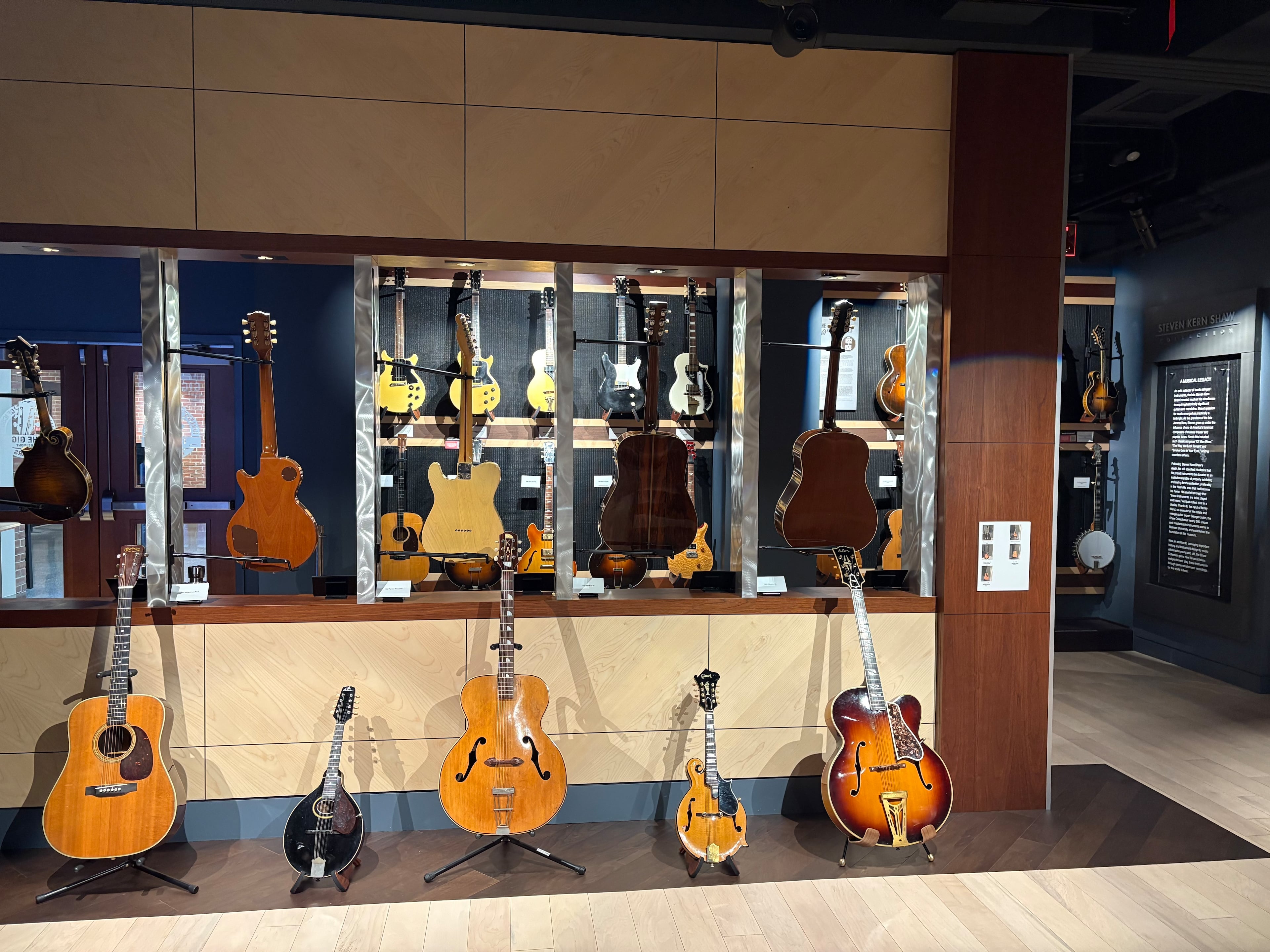 The Gallery of Iconic Guitars offers a rotating display of nearly 500 rare guitars and lutes. (Courtesy of The GIG at Belmont)