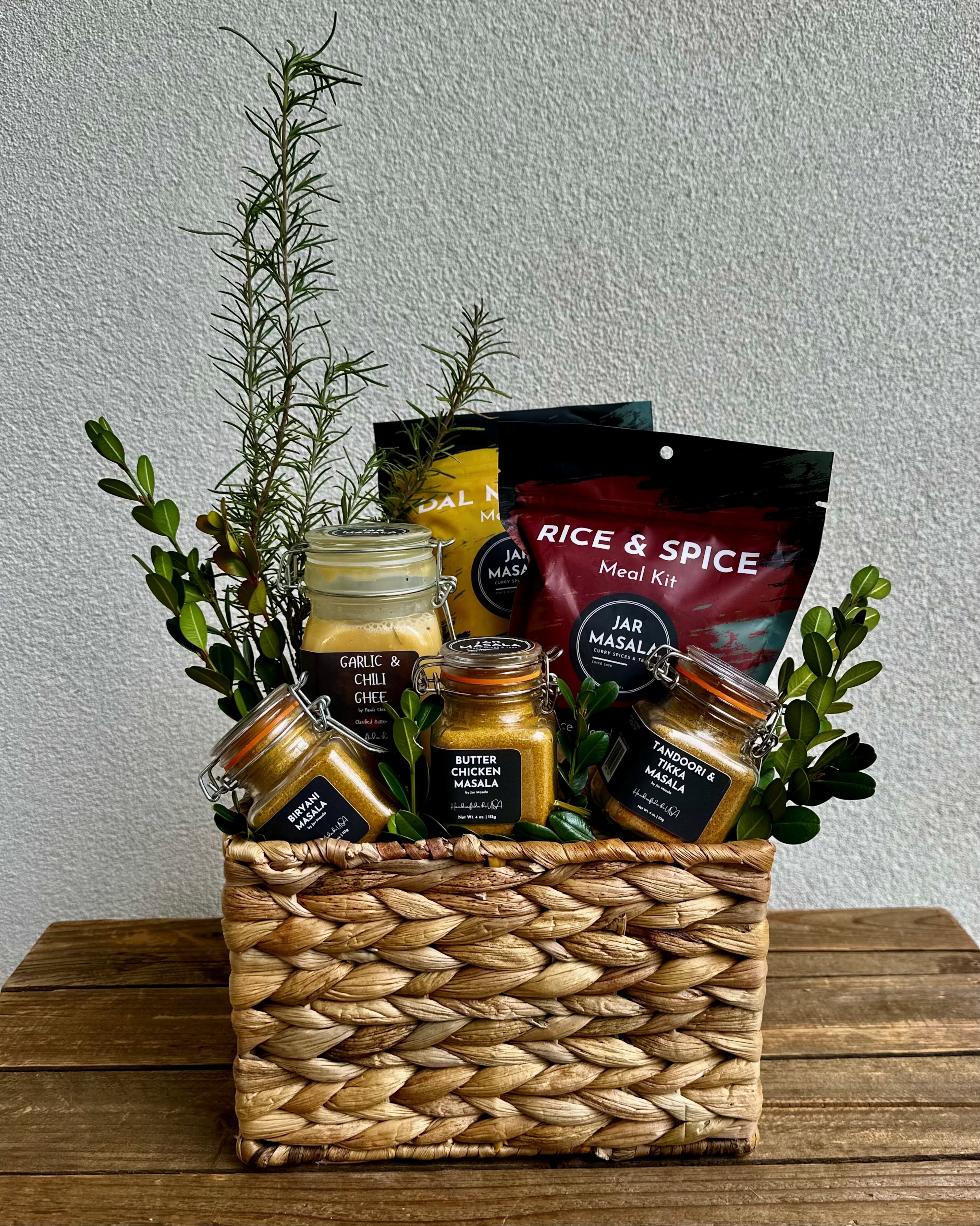 Jar Masala’s product line grew beyond spice mixes to include flavored ghee and meal kits. (Courtesy of Jar Masala)