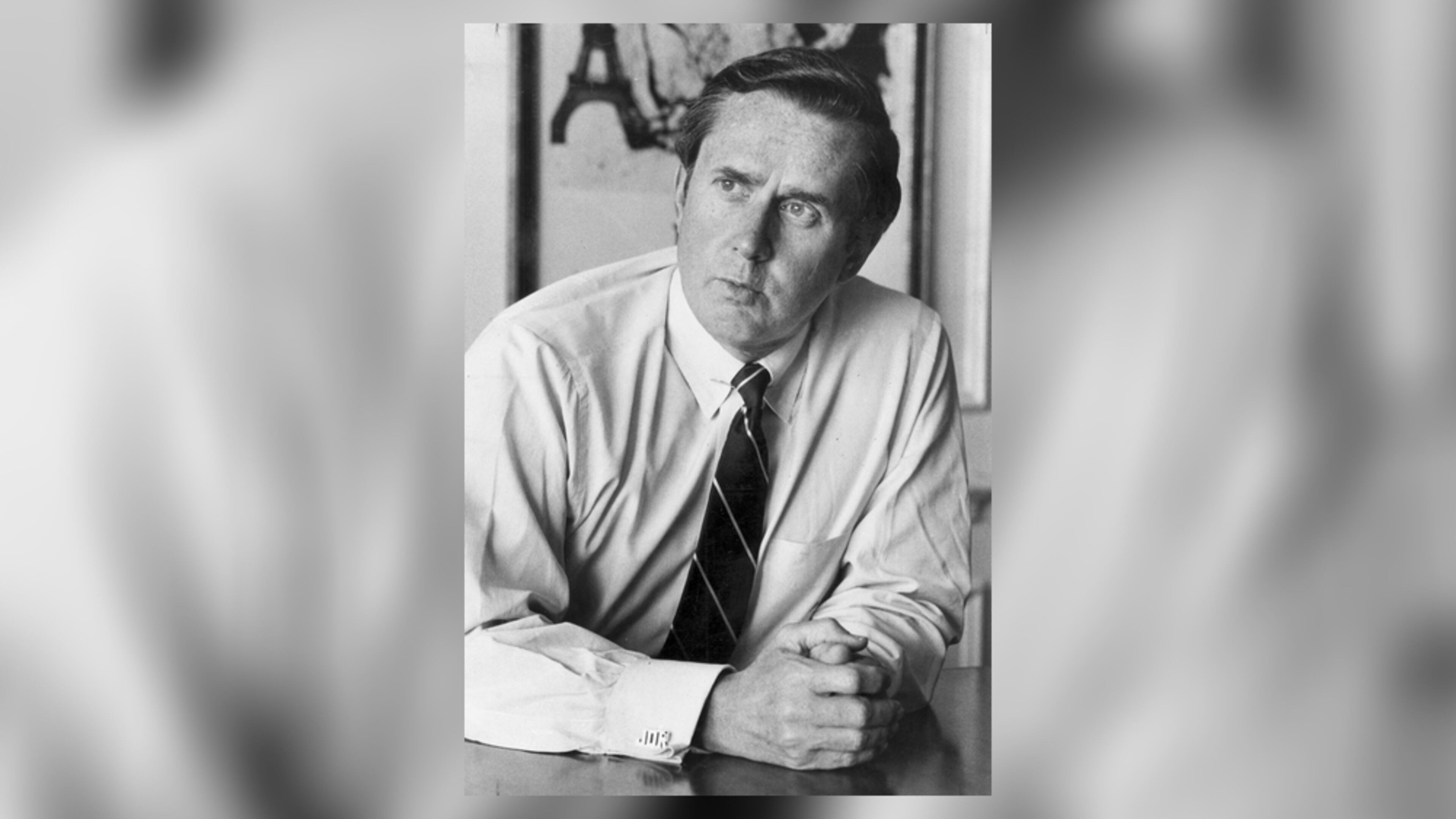 FILE — James D. Robinson III while he was chairman of American Express, in New York, on June 25, 1985. Robinson, who as chief executive of the American Express Company from 1977 to 1993 helped transform Wall Street into a more competitive financial marketplace, with a wide diversity of businesses housed under single roofs, died on March 18, 2024, in Rosalyn, N.Y., on Long Island. He was 88. (Don Hogan Charles/The New York Times)