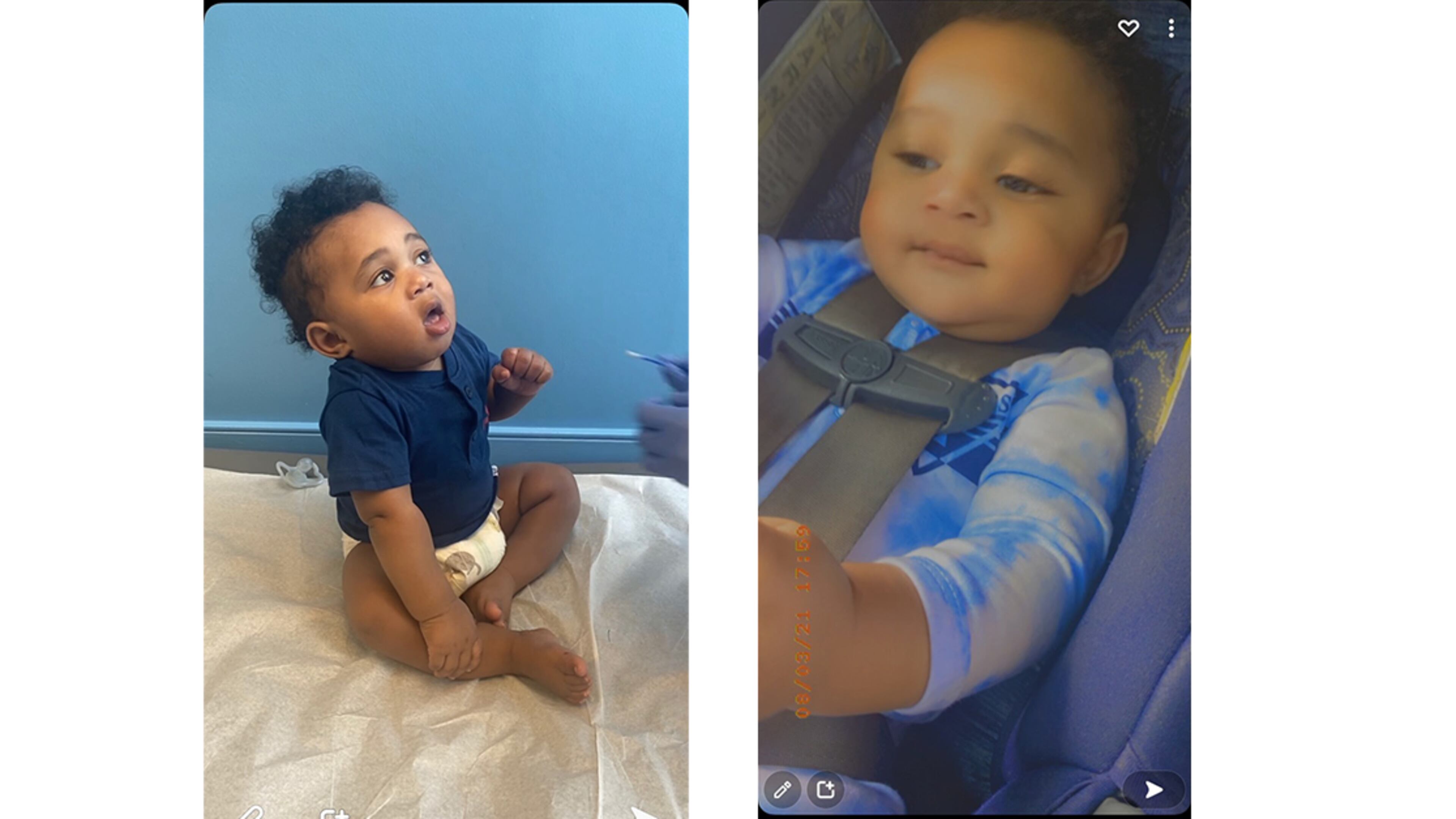 Saint Griffin Jones was kidnapped when the white Nissan Altima he was inside was stolen.