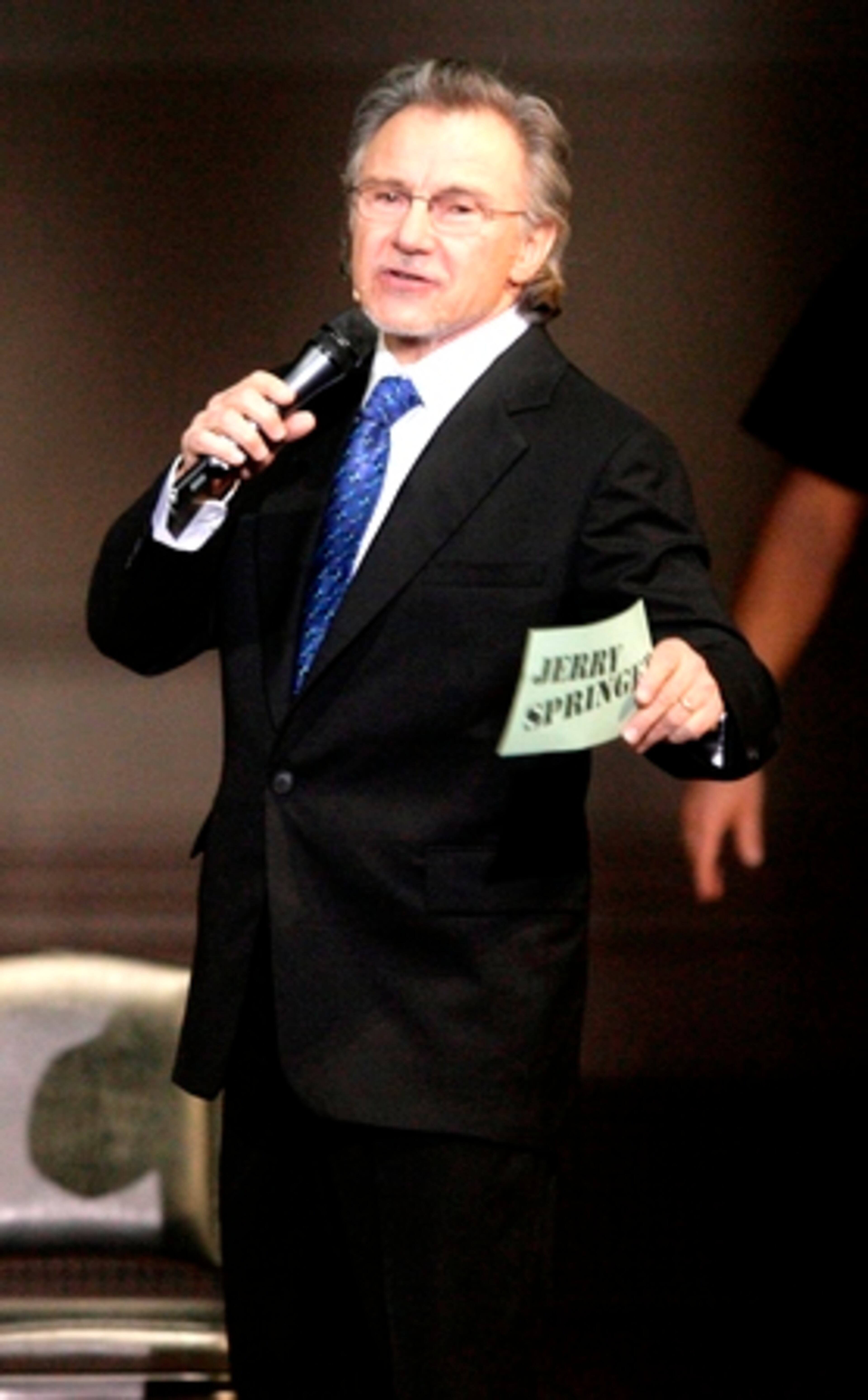 Harvey Keitel has the role of Jerry Springer in the show, which was booked for Tuesday and Wednesday nights at Carnegie Hall.