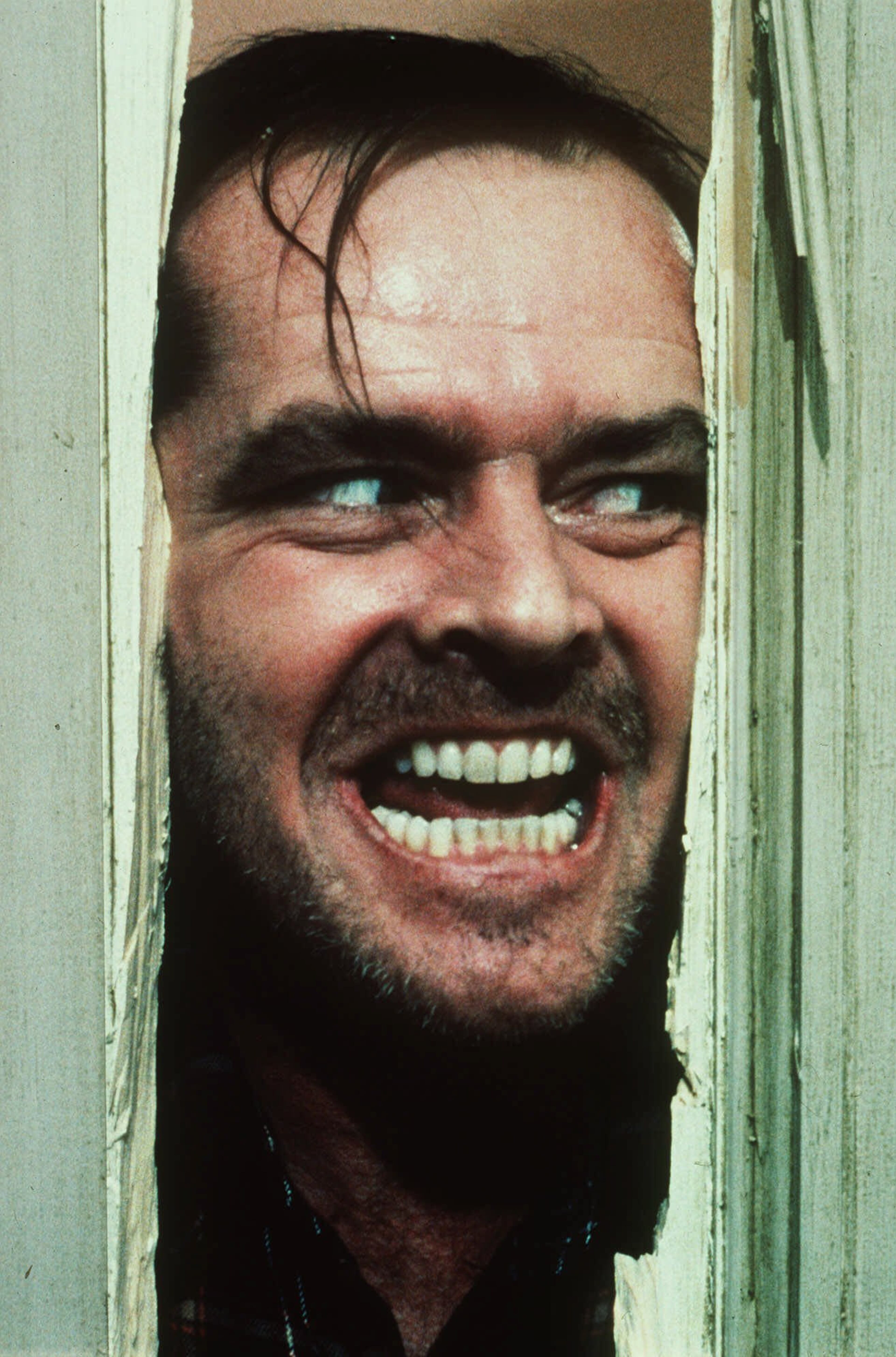 In this undated file photo originally released by Warner Bros., Jack Nicholson portrays Jack Torrance in a scene from the movie "The Shining" (1980).