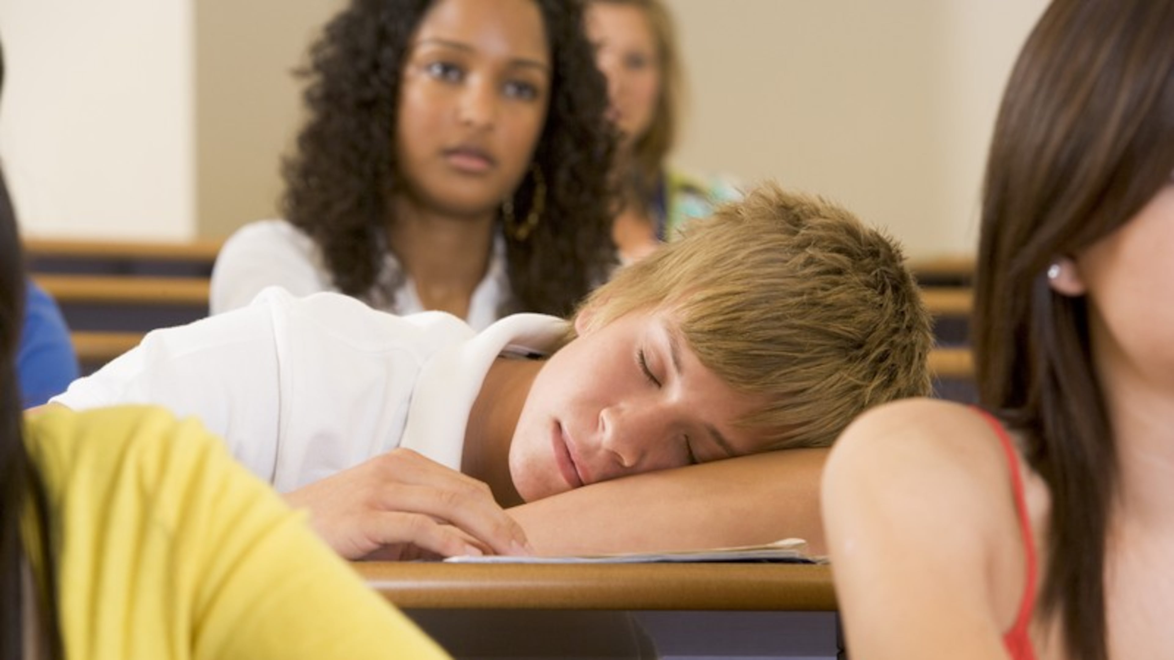 A study by the Centers for Disease Control and Prevention shows that nearly 75% of high school students get less than eight hours of sleep a night.