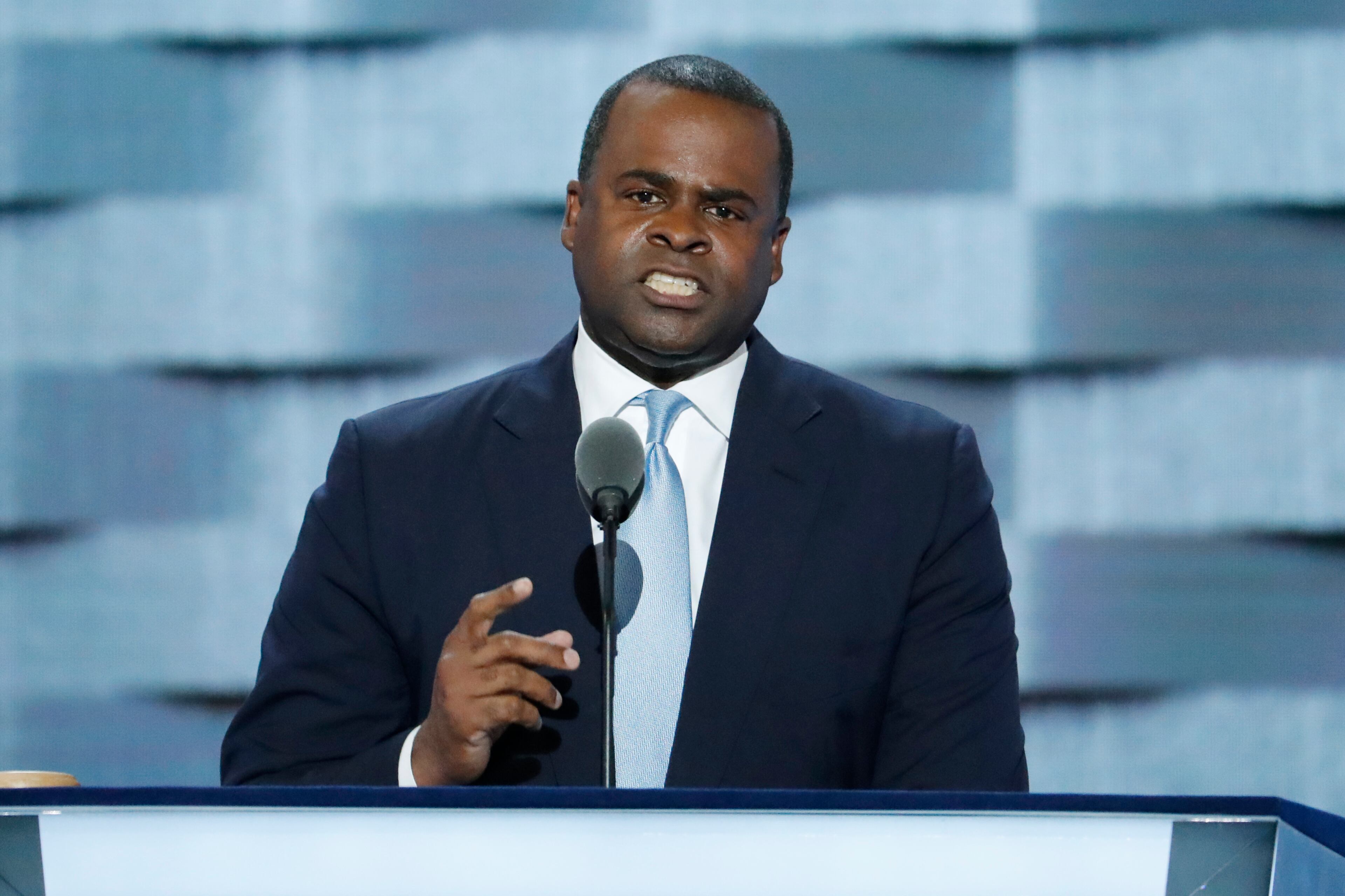 Atlanta Mayor Kasim Reed speaks during the third day of the Democratic National Convention in Philadelphia , Wednesday, July 27, 2016. (AP Photo/J. Scott Applewhite)