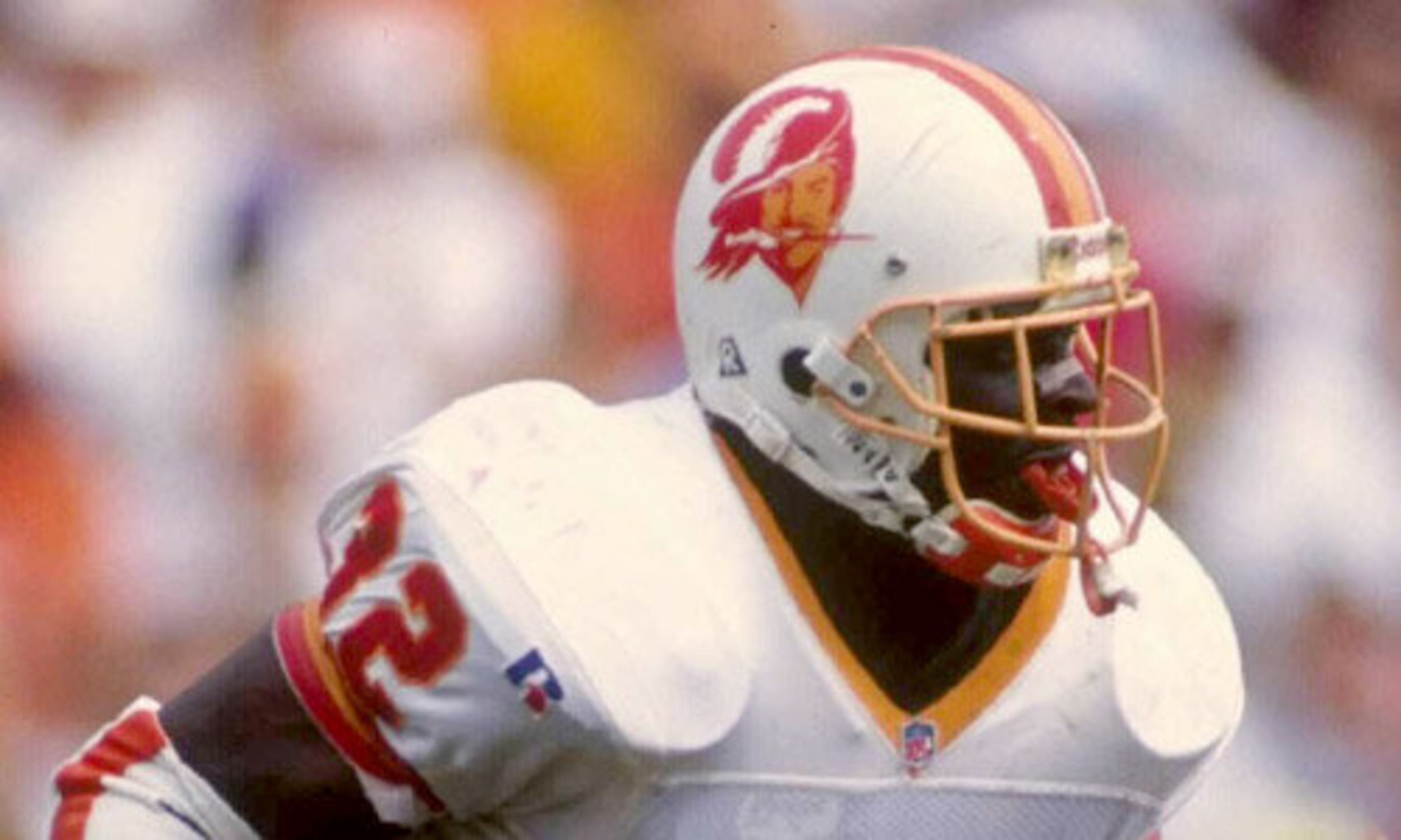The Bucs' logo, nicknamed "Bucco Bruce," was a fixture on Tampa Bays' helmet for a good part of two decades.