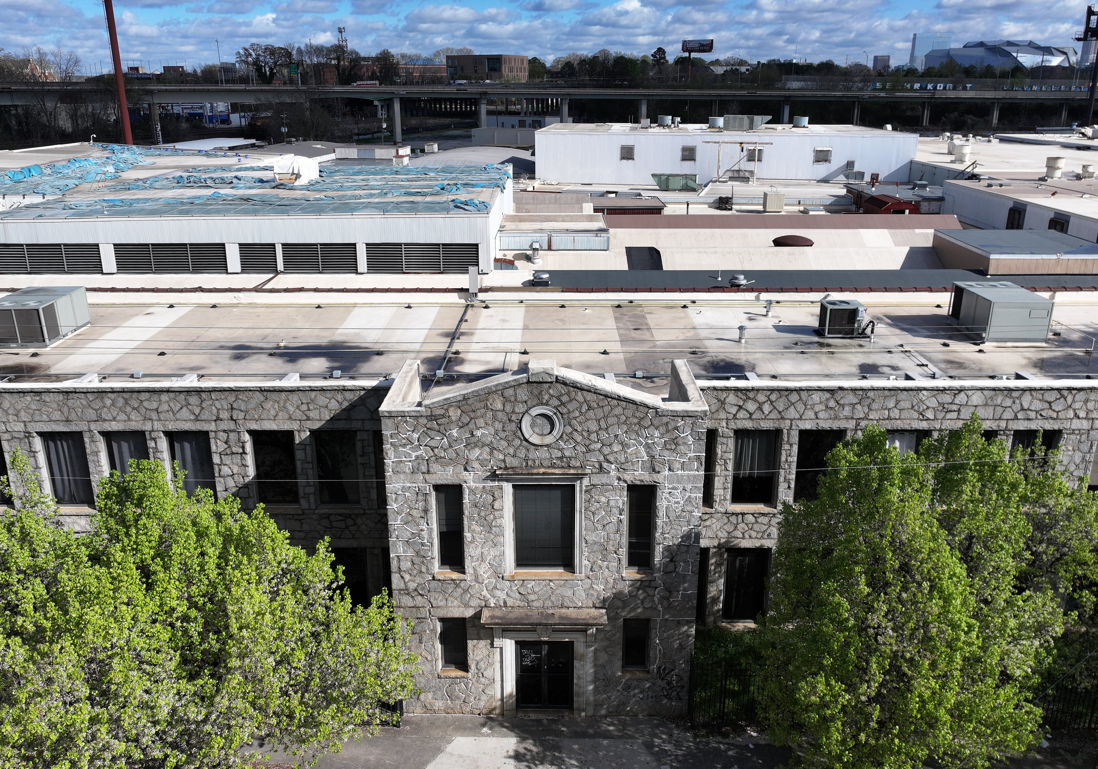 The property at 713 Ralph David Abernathy Blvd. was once advertised as a filming location. Digital Realty, however, sees it as a data center site. (Hyosub Shin/AJC)