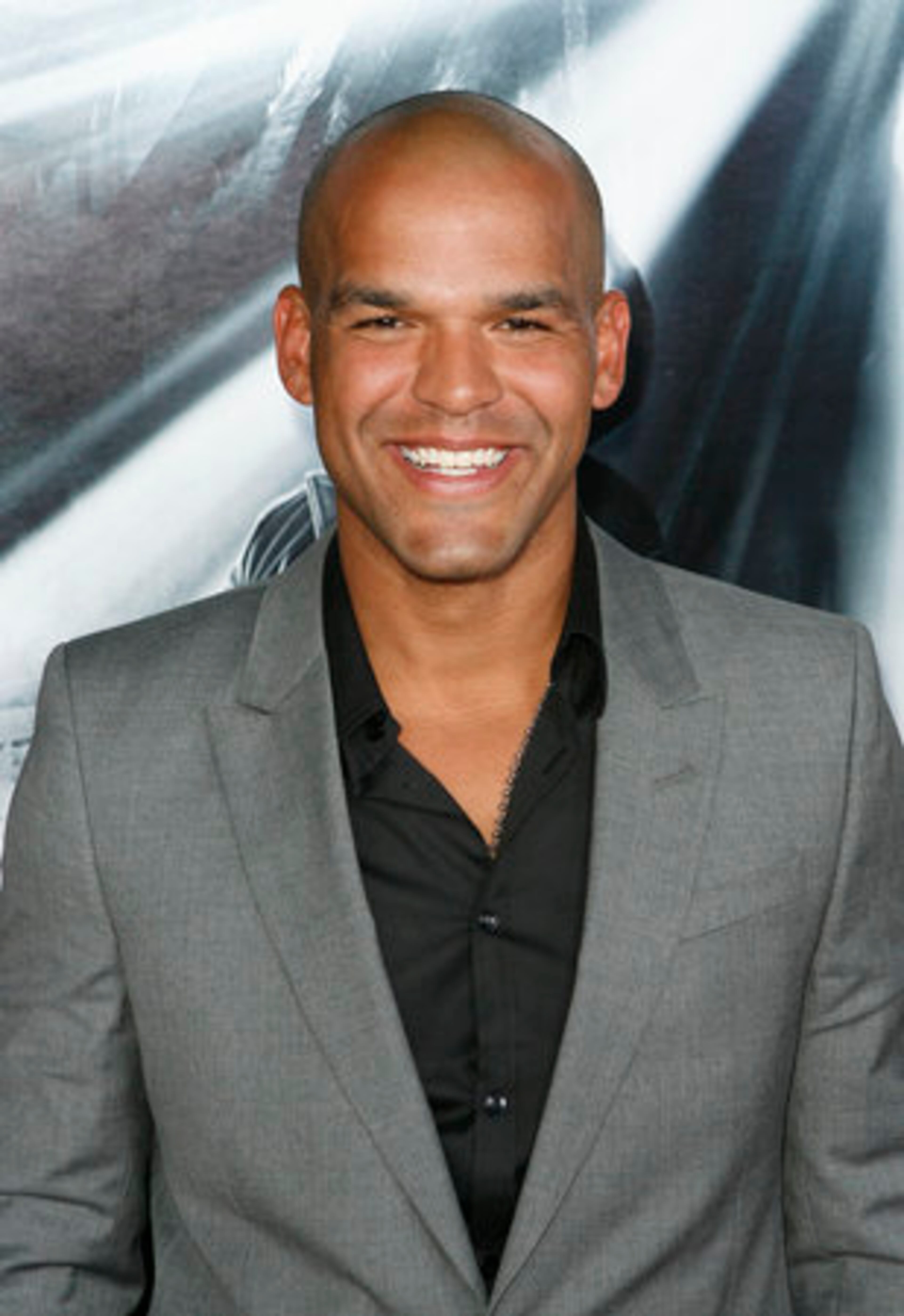 Amaury Nolasco, who plays mafia boss Jack Lupino, arrives at the premiere.