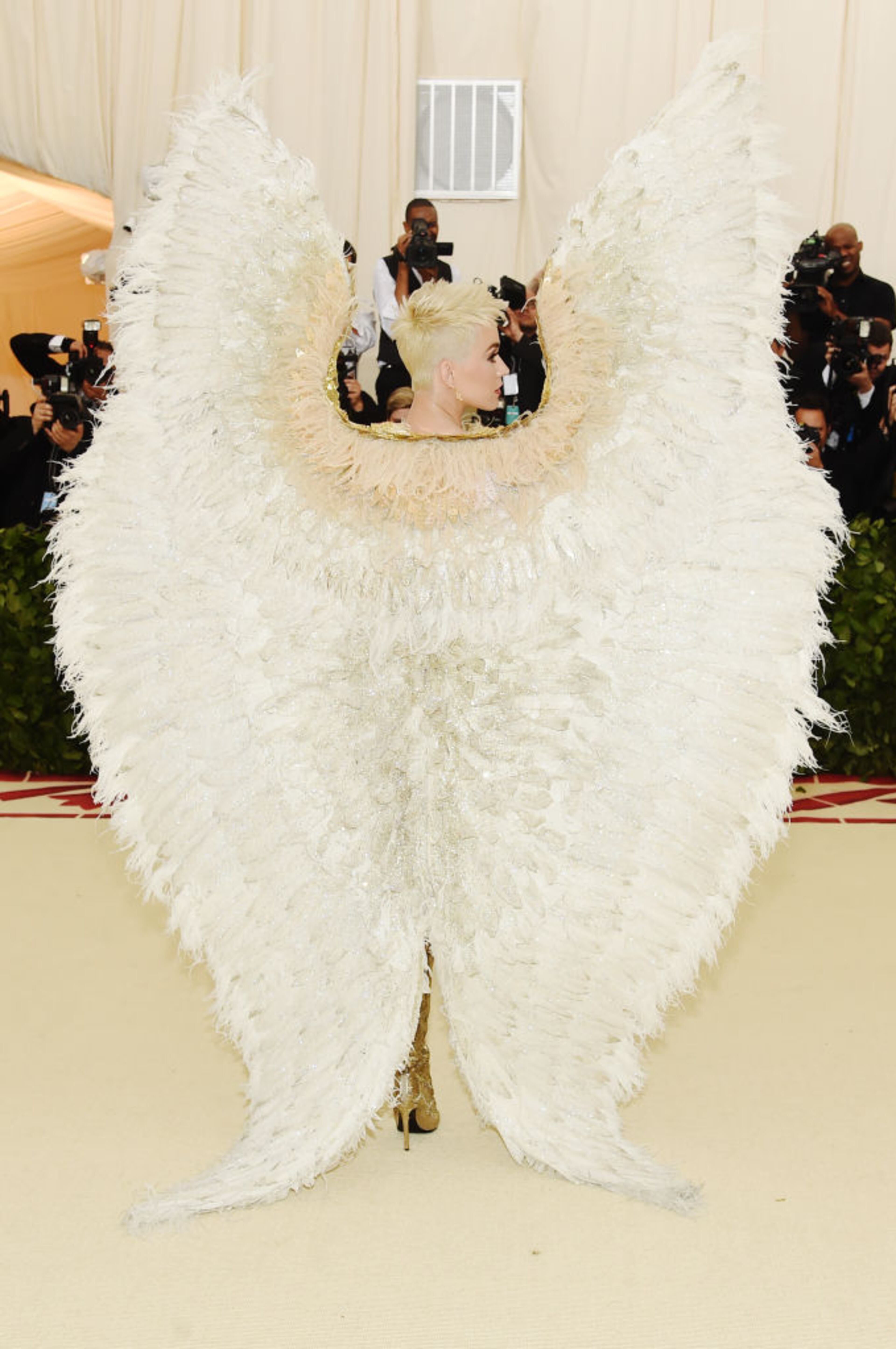 NEW YORK, NY - MAY 07: Katy Perry attends the Heavenly Bodies: Fashion & The Catholic Imagination Costume Institute Gala at The Metropolitan Museum of Art on May 7, 2018 in New York City. (Photo by Jamie McCarthy/Getty Images)