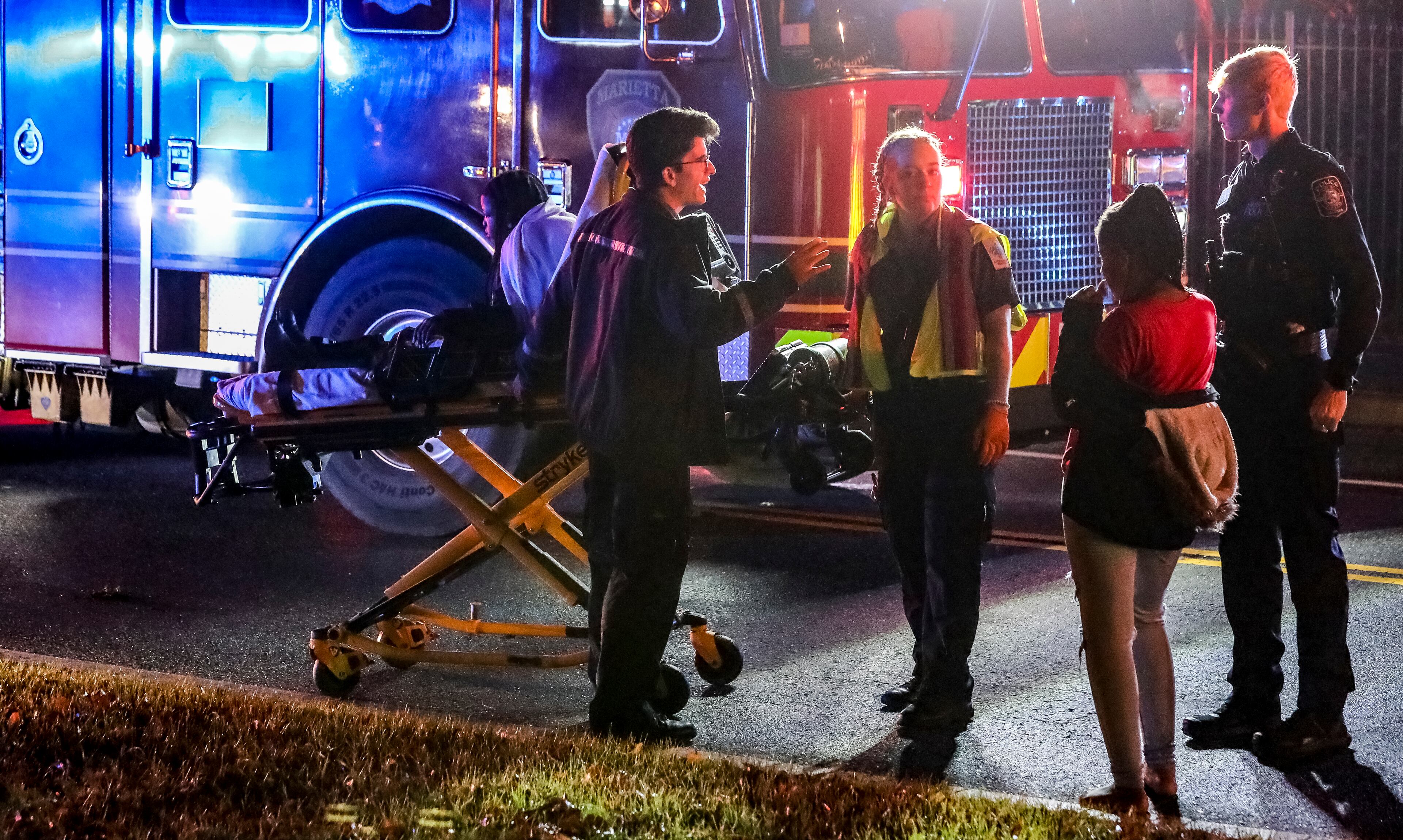 Police were on the scene of the crash on Whitlock Avenue near Winn Street.