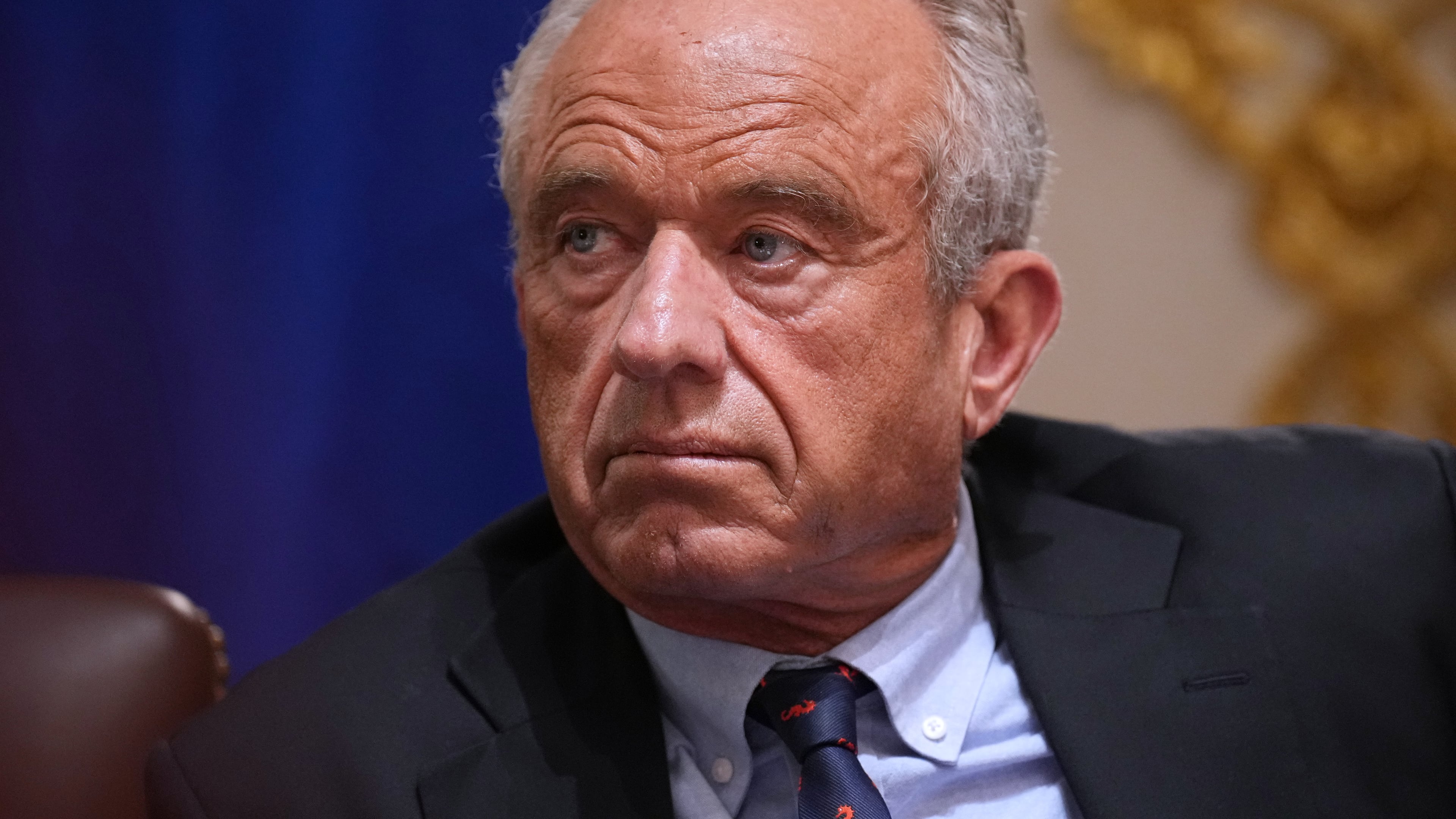 Secretary of Health and Human Services Robert F. Kennedy Jr., listens during a Cabinet meeting at the White House, Wednesday, May 27, 2026, in Washington. (AP Photo/Jacquelyn Martin)
