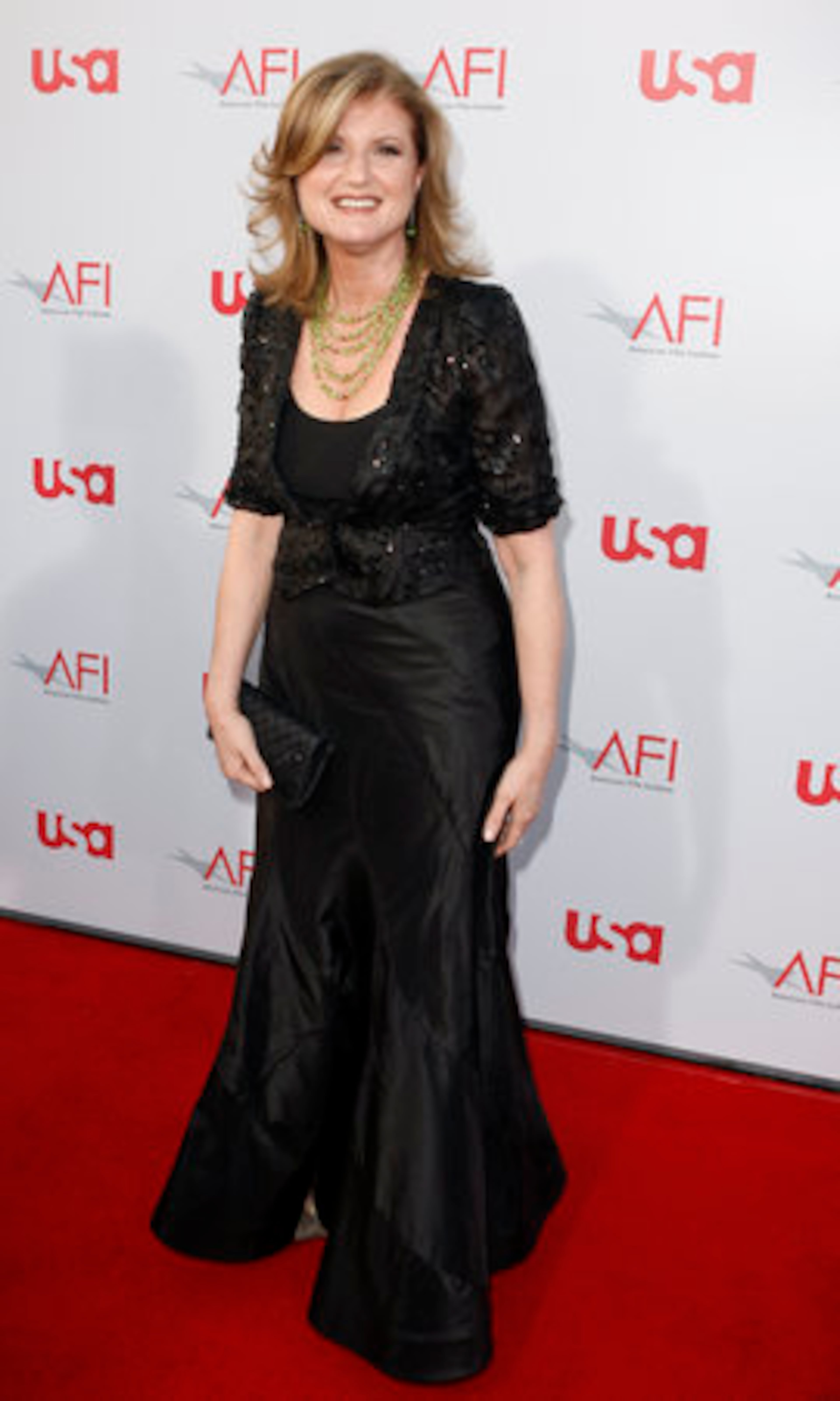 Political pundit Arianna Huffington was there to salute Beatty.