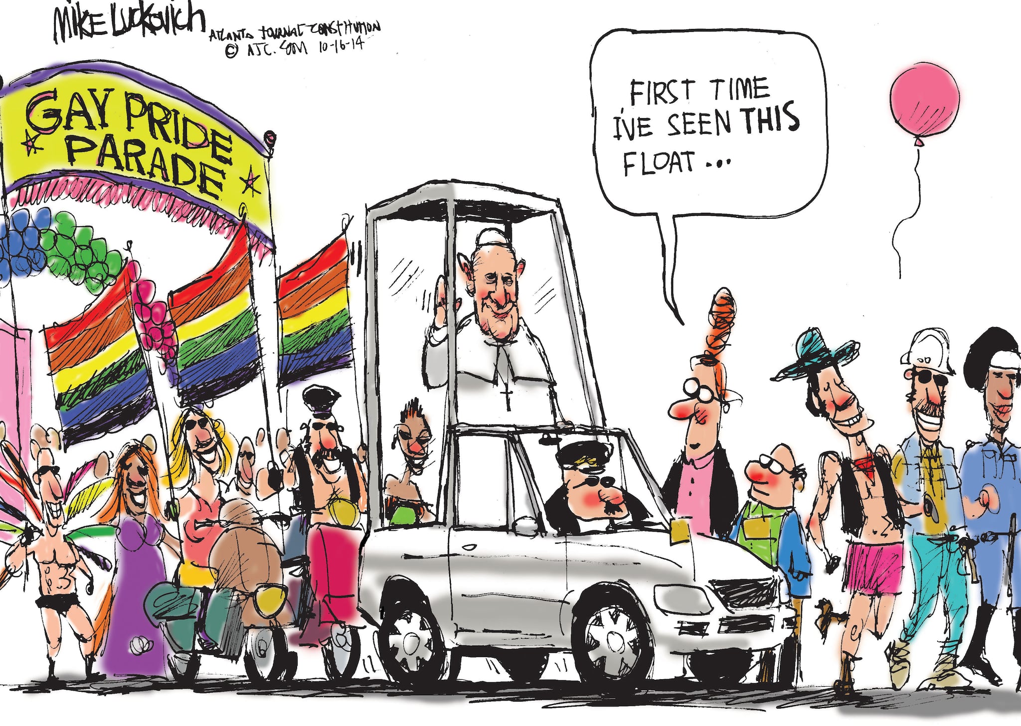 Lgbtq Cartoon Rally Gallery: Mike Luckovich cartoons on the battle for LGBT rights
