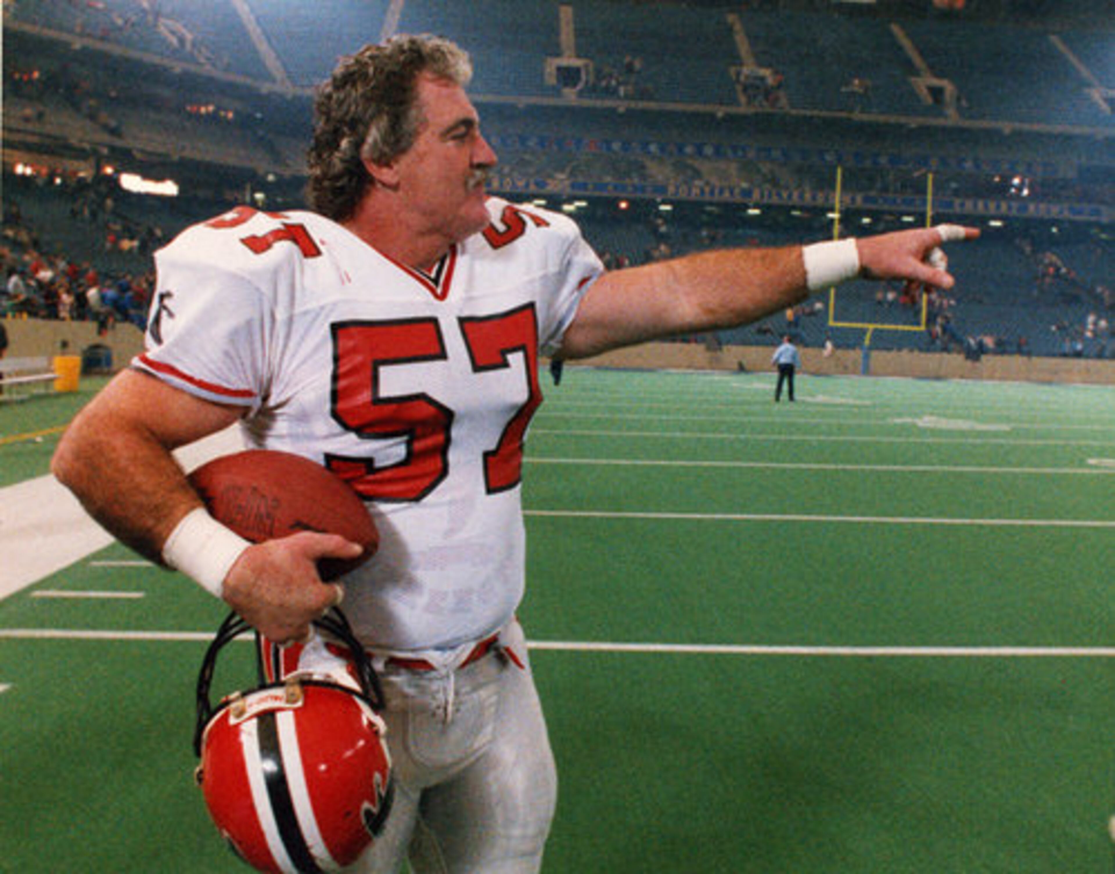 Jeff Van Note's 18 year tenure with the Falcons is one of the longest in NFL history. Van Note played in 246 games, missing a mere four games over his entire NFL career.