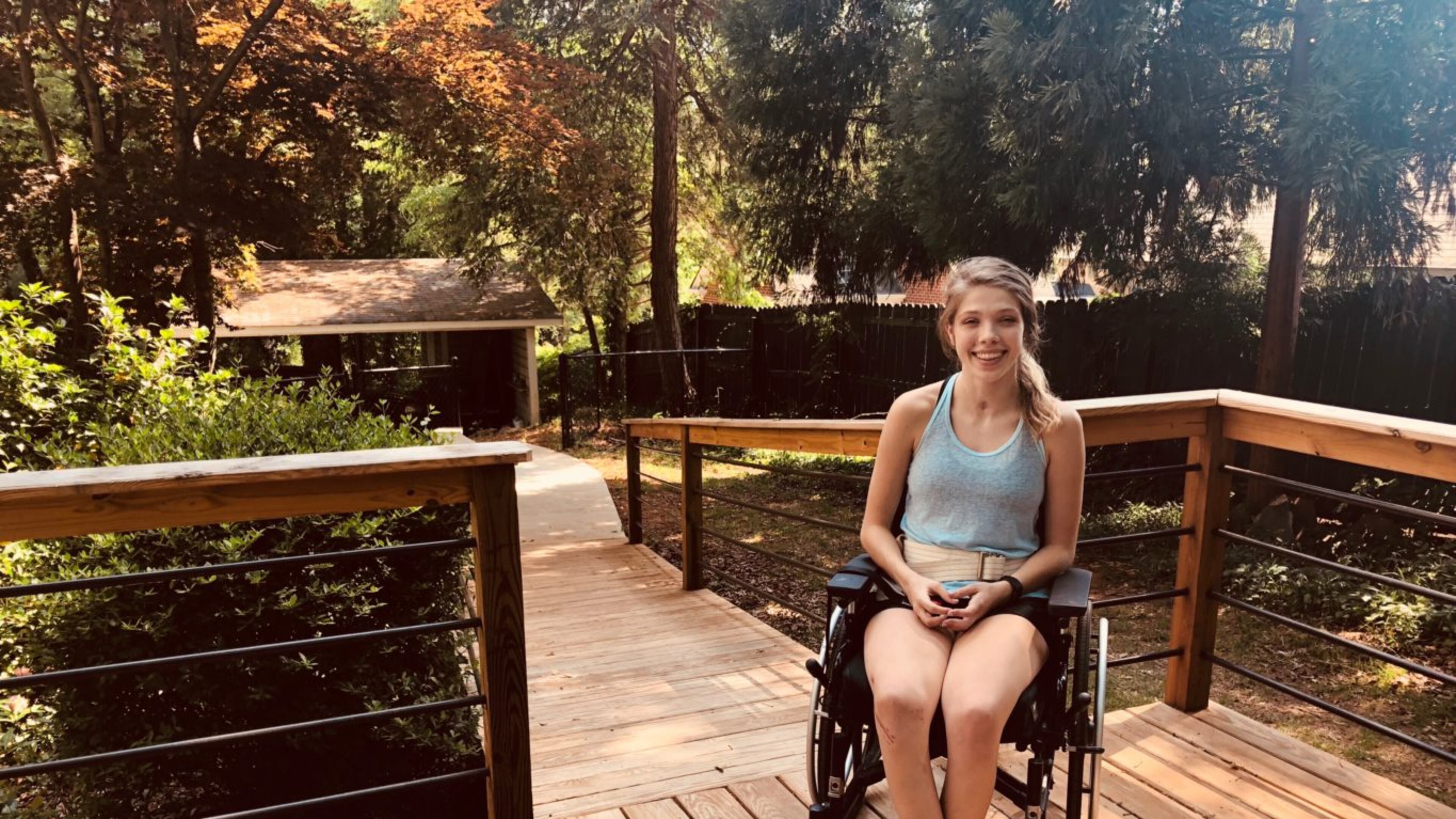UGA freshman Karla Dougan is among the students balancing weekly therapy appointments with studies. She is still in recovery from a car accident two years ago.