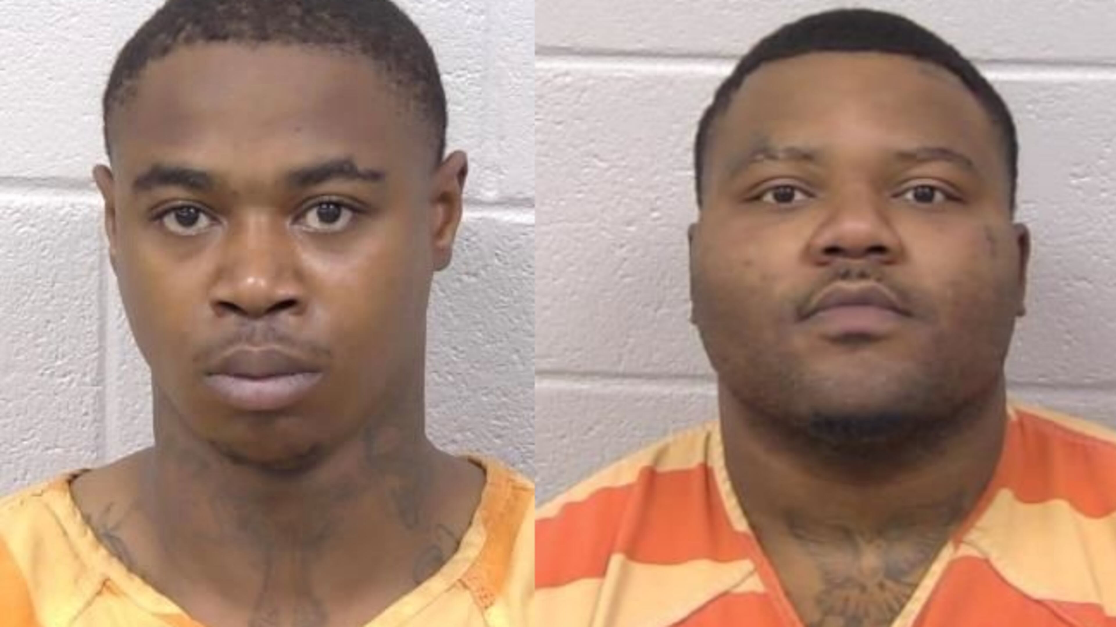 Carlos Favors-Battle (left) and Justin Sims each received three life sentences in prison for a triple murder, according to the Paulding County District Attorney's Office.