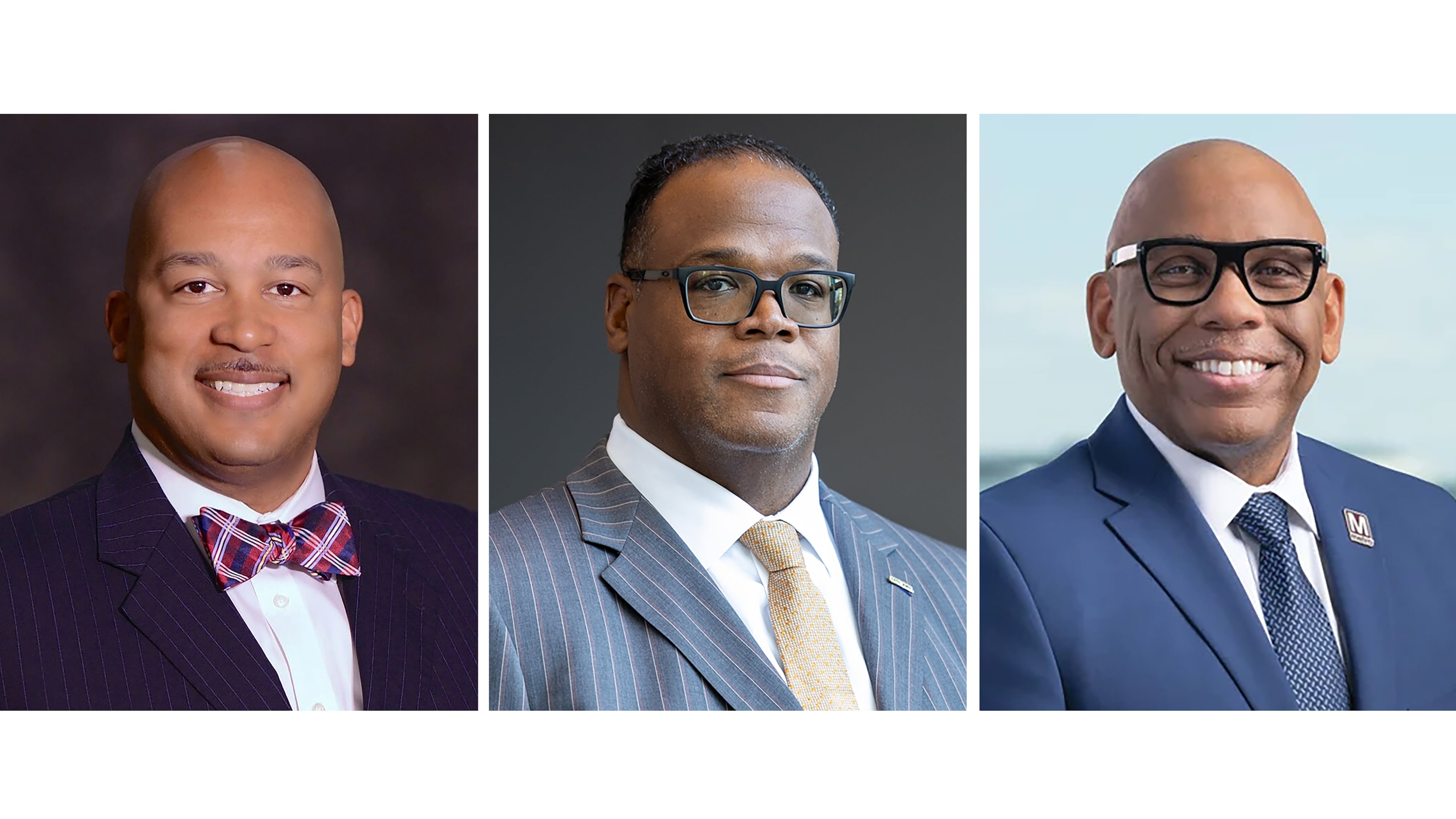 (From left) Cleveland Ferguson, executive vice president and chief administrative officer of the Jacksonville Transportation Authority, Interim MARTA CEO Jonathan Hunt; Leroy Jones, Chief Operations Officer of the Washington Metropolitan Area Transit Authority. (Courtesy of Jacksonville Transit Authority website; Arvin Temkar/AJC; Courtesy of Washington Metropolitan Area Transit Authority website)