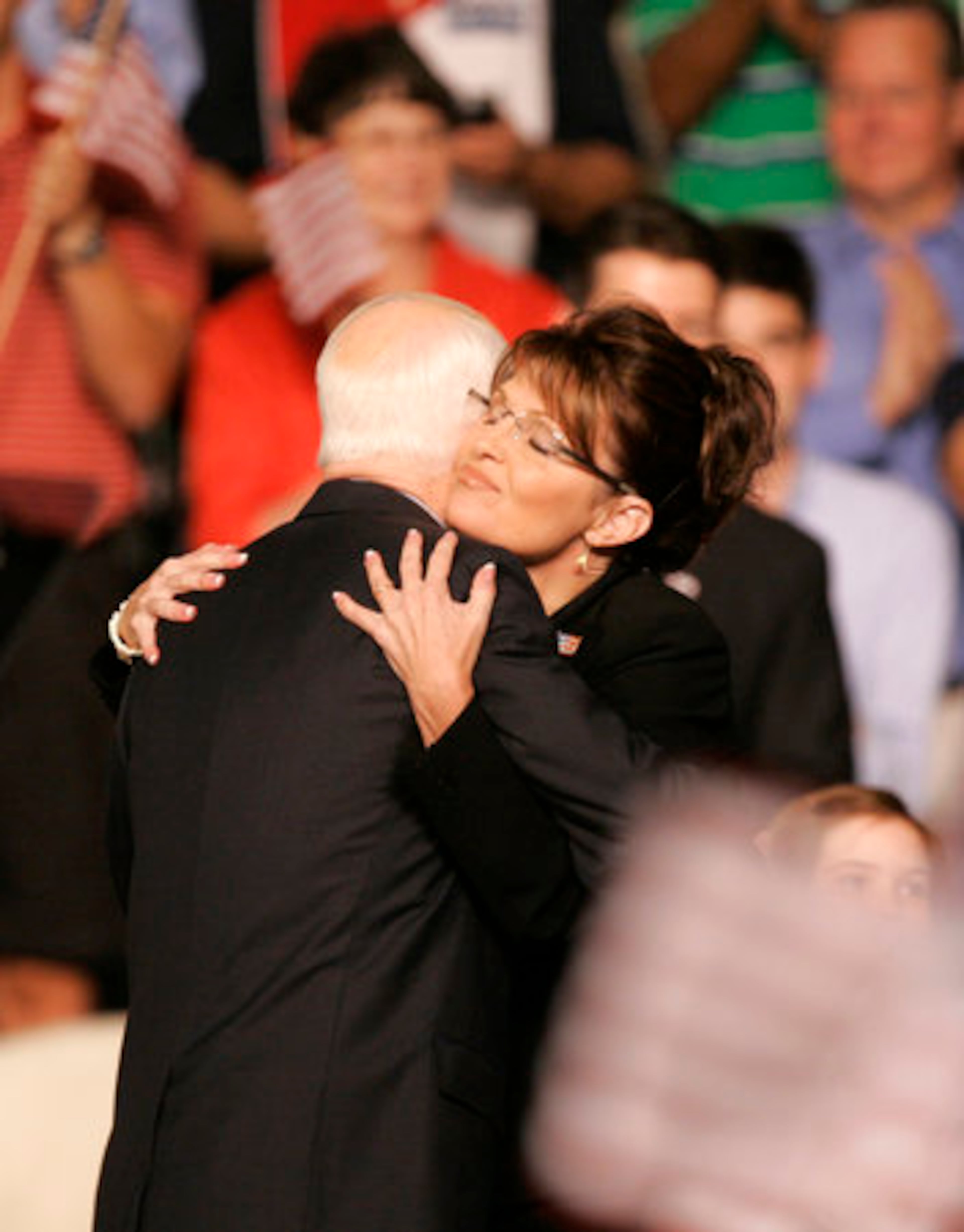 At a raucous rally in the swing state of Ohio, McCain introduced Palin as the political partner "who can best help me shake up Washington and make it start working again for the people who are counting on us."