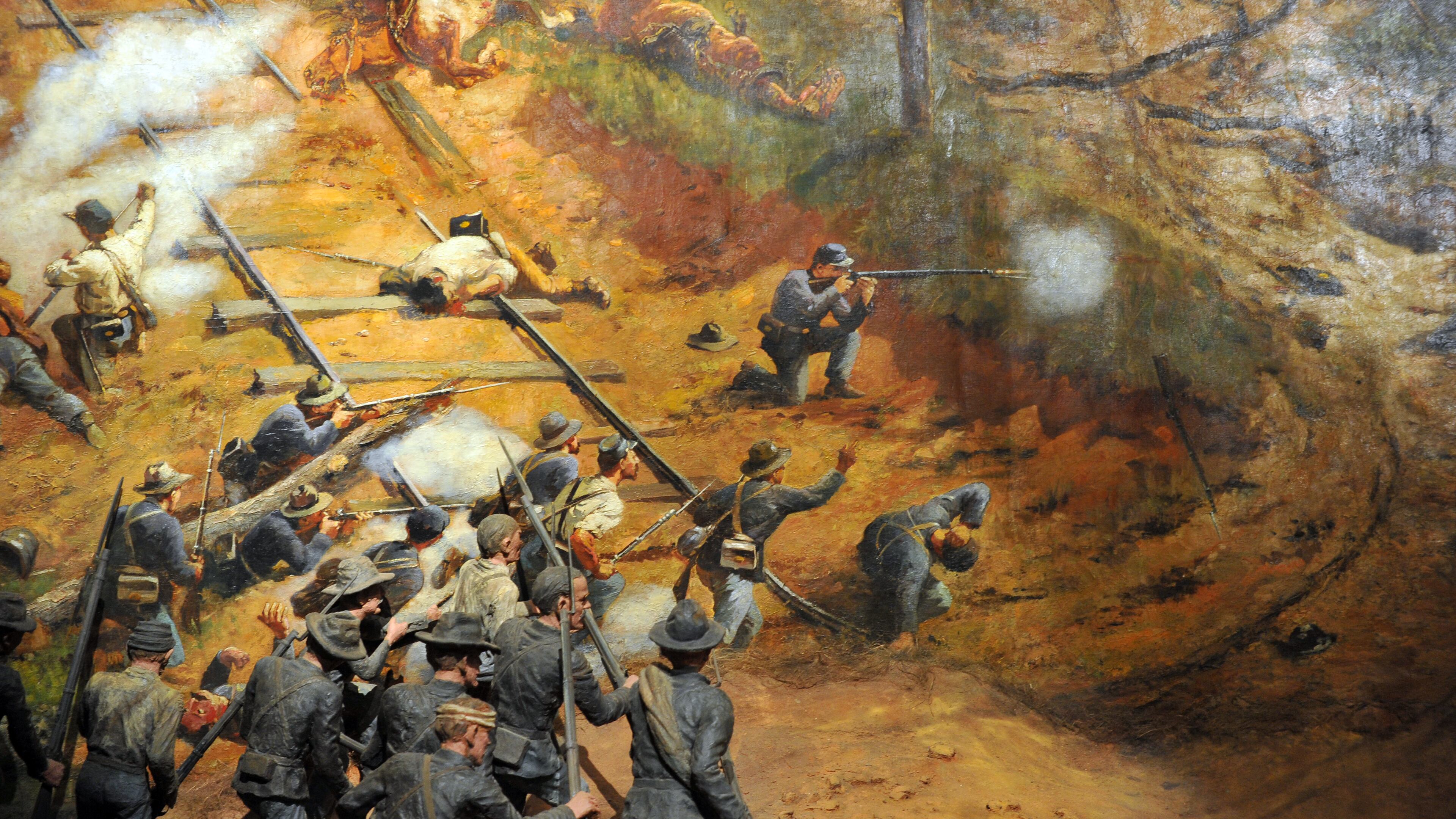 The "Battle of Atlanta" cyclorama was acquired by the city of Atlanta in 1898, and quickly became something of a Confederate shrine. Brant Sanderlin, bsanderlin@ajc.com