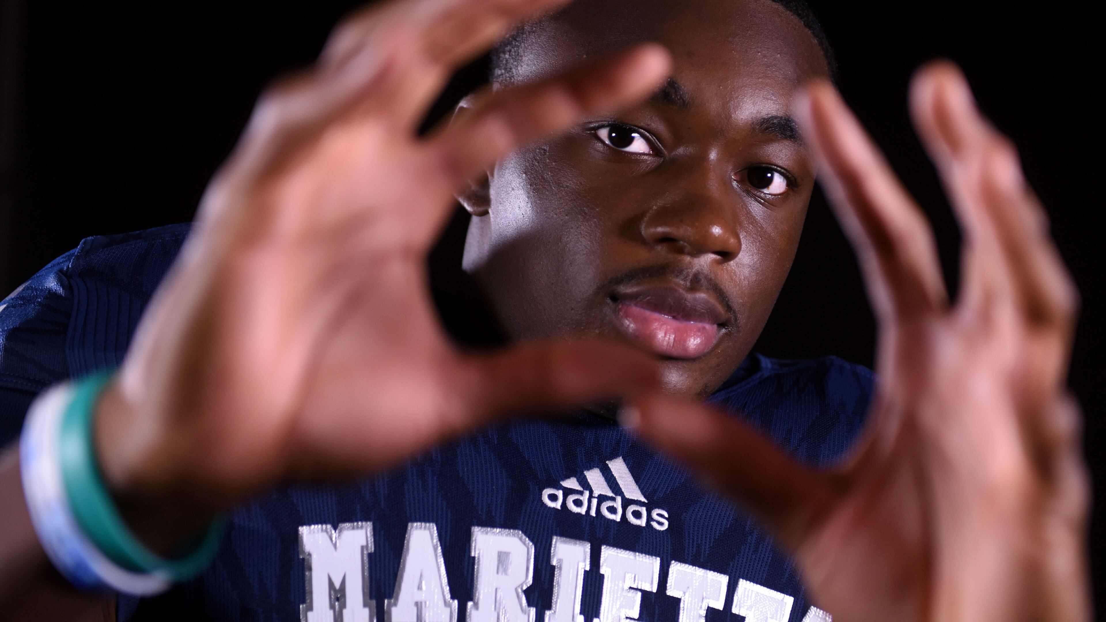 Ramel Keyton is a wide receiver for Marietta High School. He is Marietta's first Super 11 selection since Derrick Tinsley in 2000.