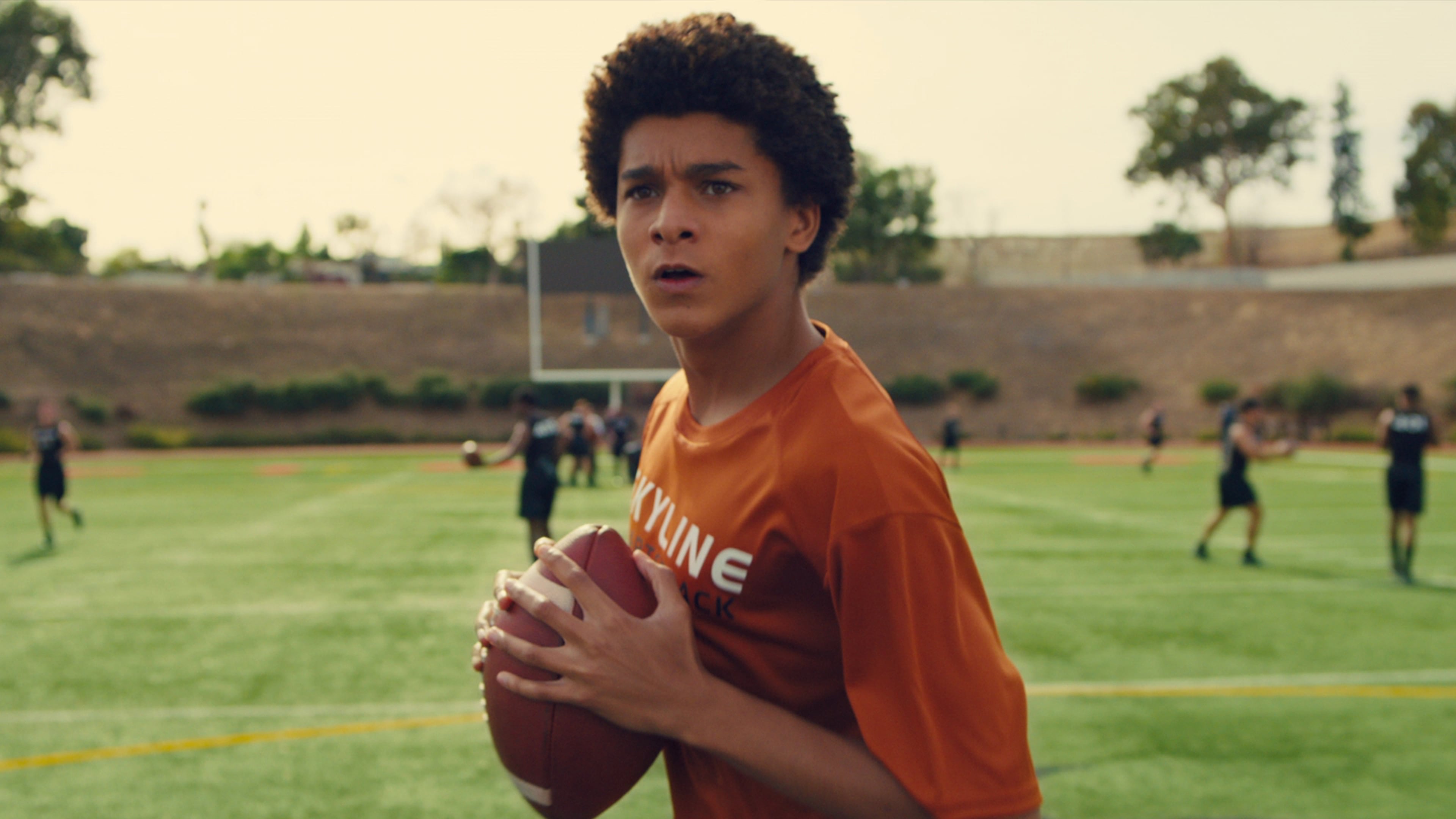 Jaden Michael as young Colin Kaepernick in episode 102 of "Colin in Black & White." Courtesy of Netflix © 2021