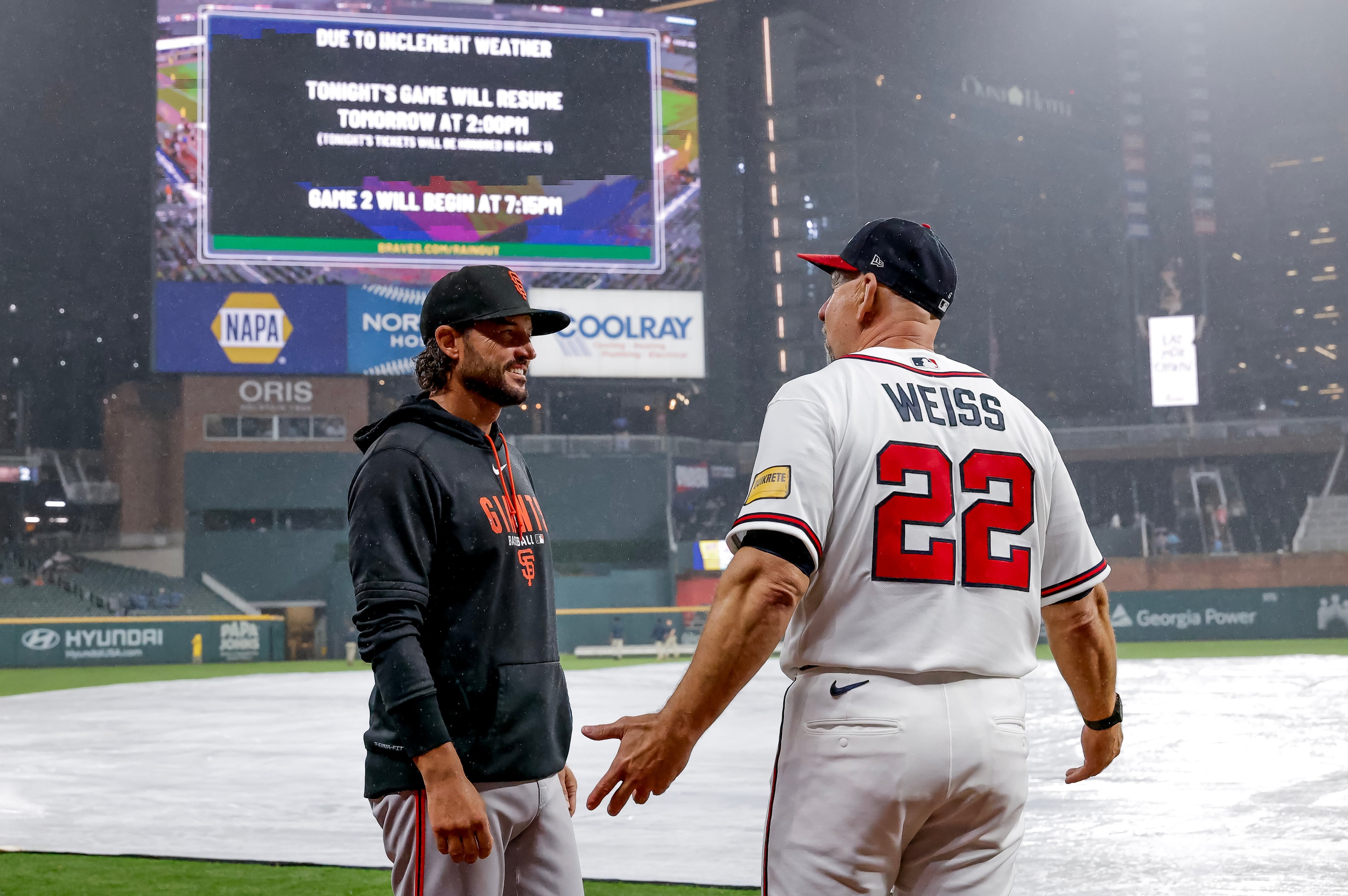 Giants Braves Baseball