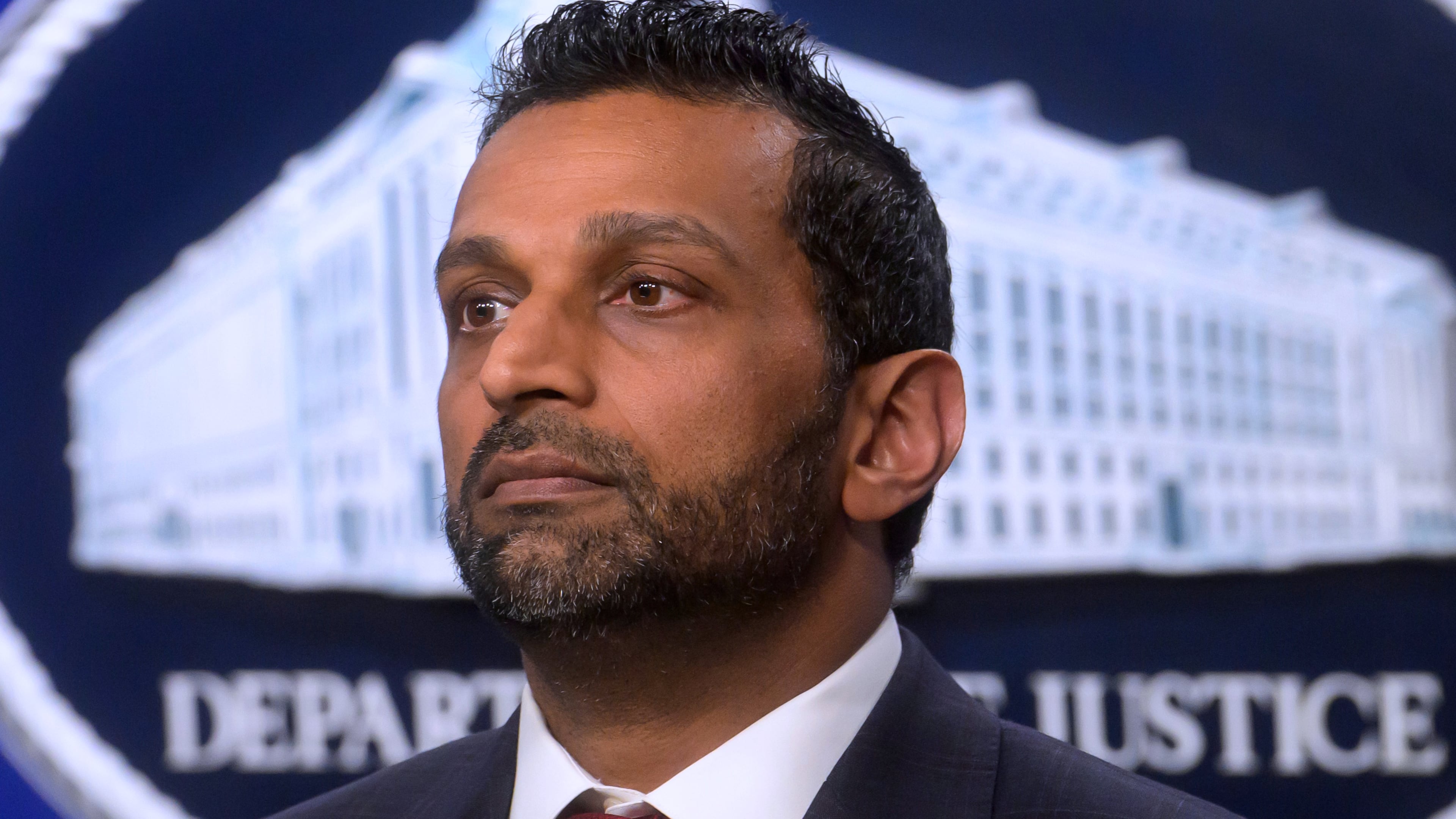 FBI Director Kash Patel attends a news conference at the Department of Justice, Wednesday, August 5, 2026 in Washington. (AP Photo/Rod Lamkey, Jr.)