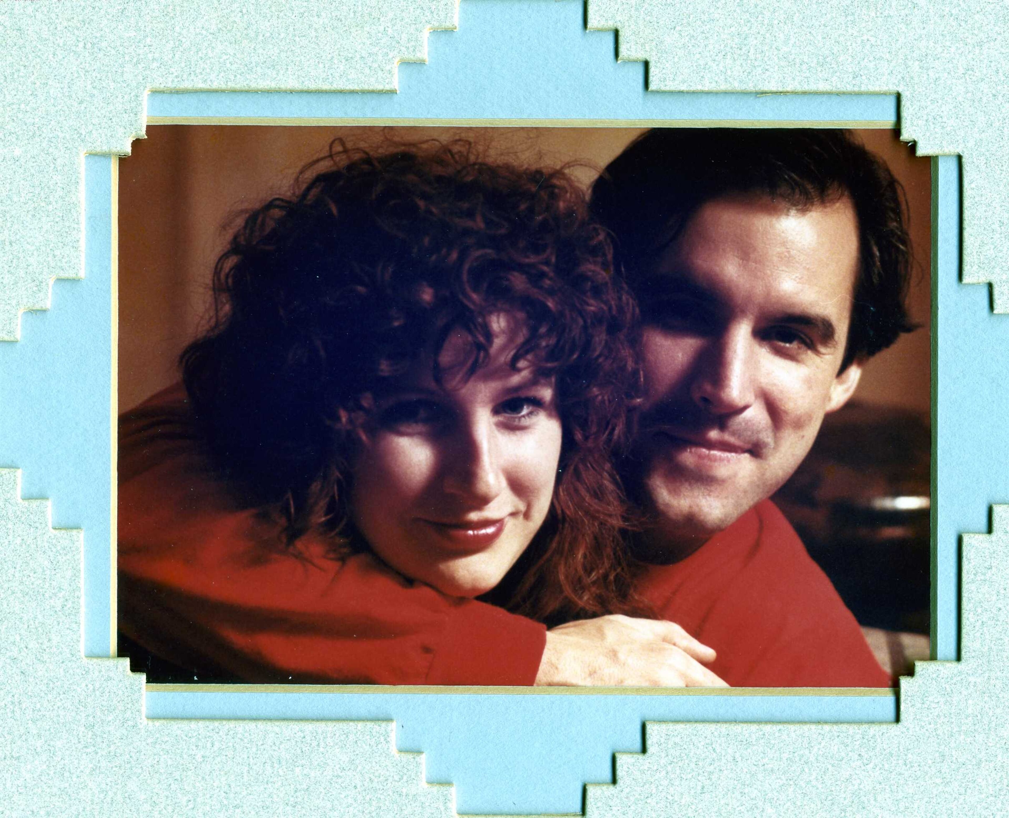 The Garretts in their New York City apartment in 1991.