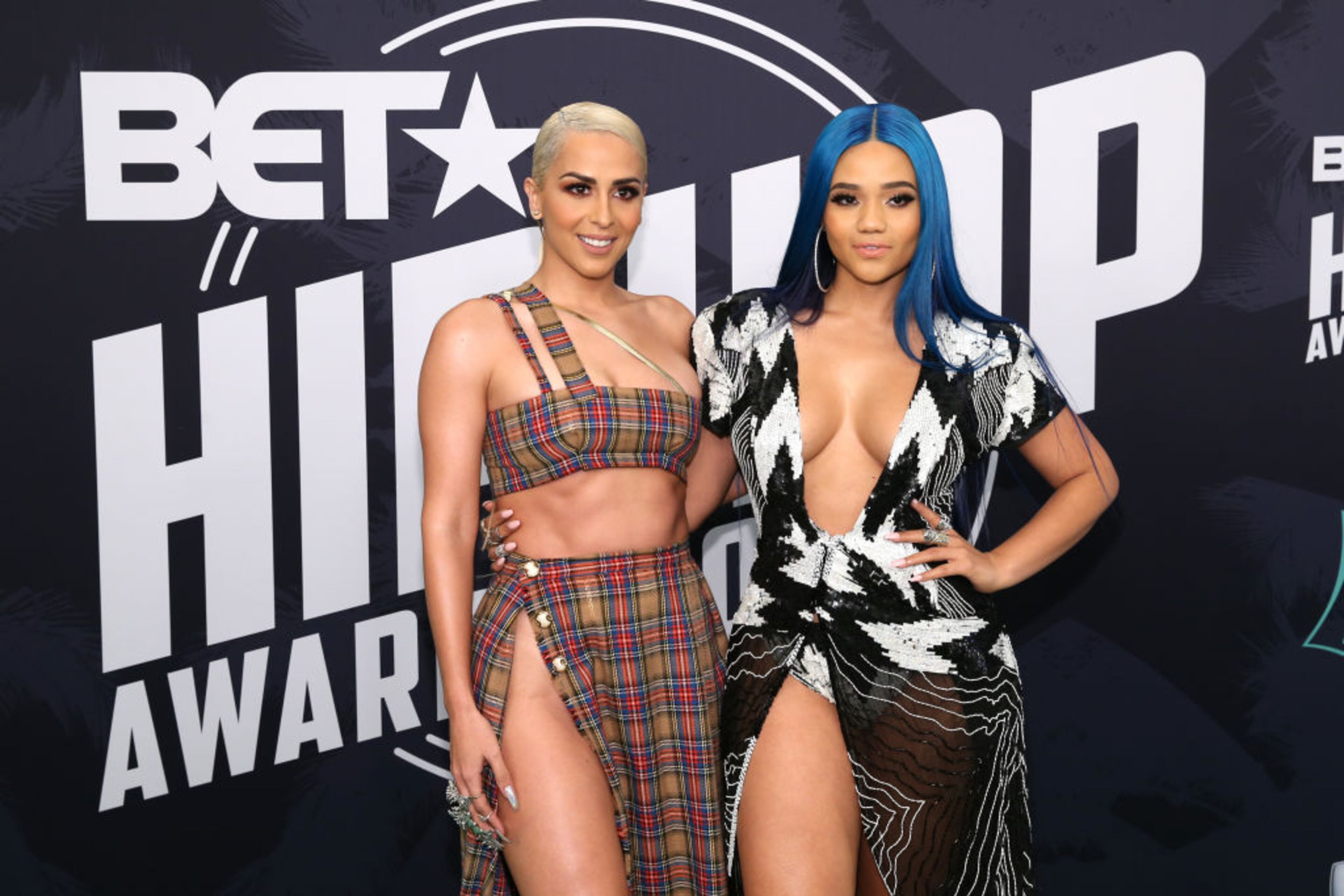 MIAMI BEACH, FL - OCTOBER 06: Veronica Vega and Steph Lecor attend the BET Hip Hop Awards 2017 at The Fillmore Miami Beach at the Jackie Gleason Theater on October 6, 2017 in Miami Beach, Florida. (Photo by Bennett Raglin/Getty Images for BET )