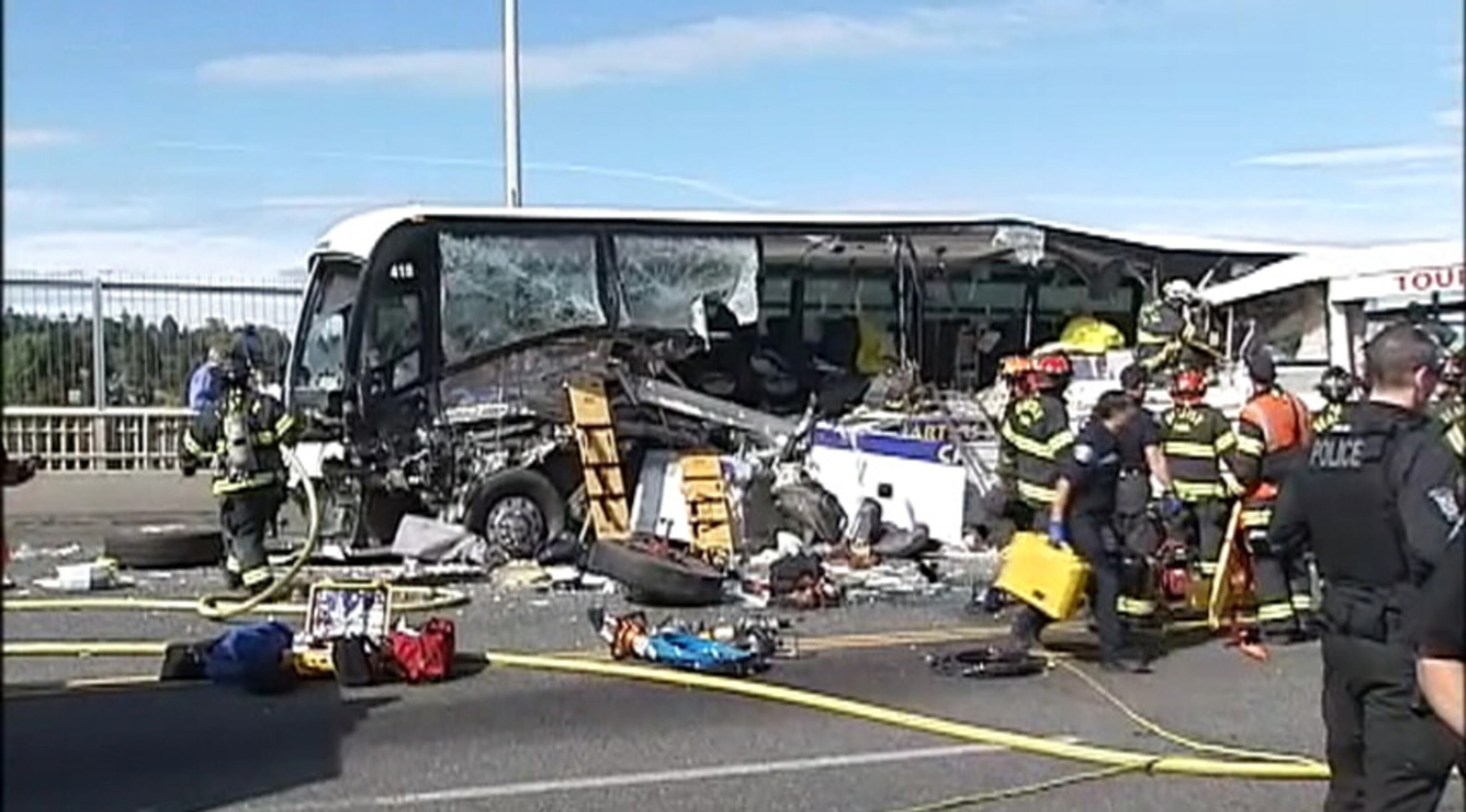 Four people are dead and dozens others are injured in a crash between a bus and a Duck vehicle. Read more here.