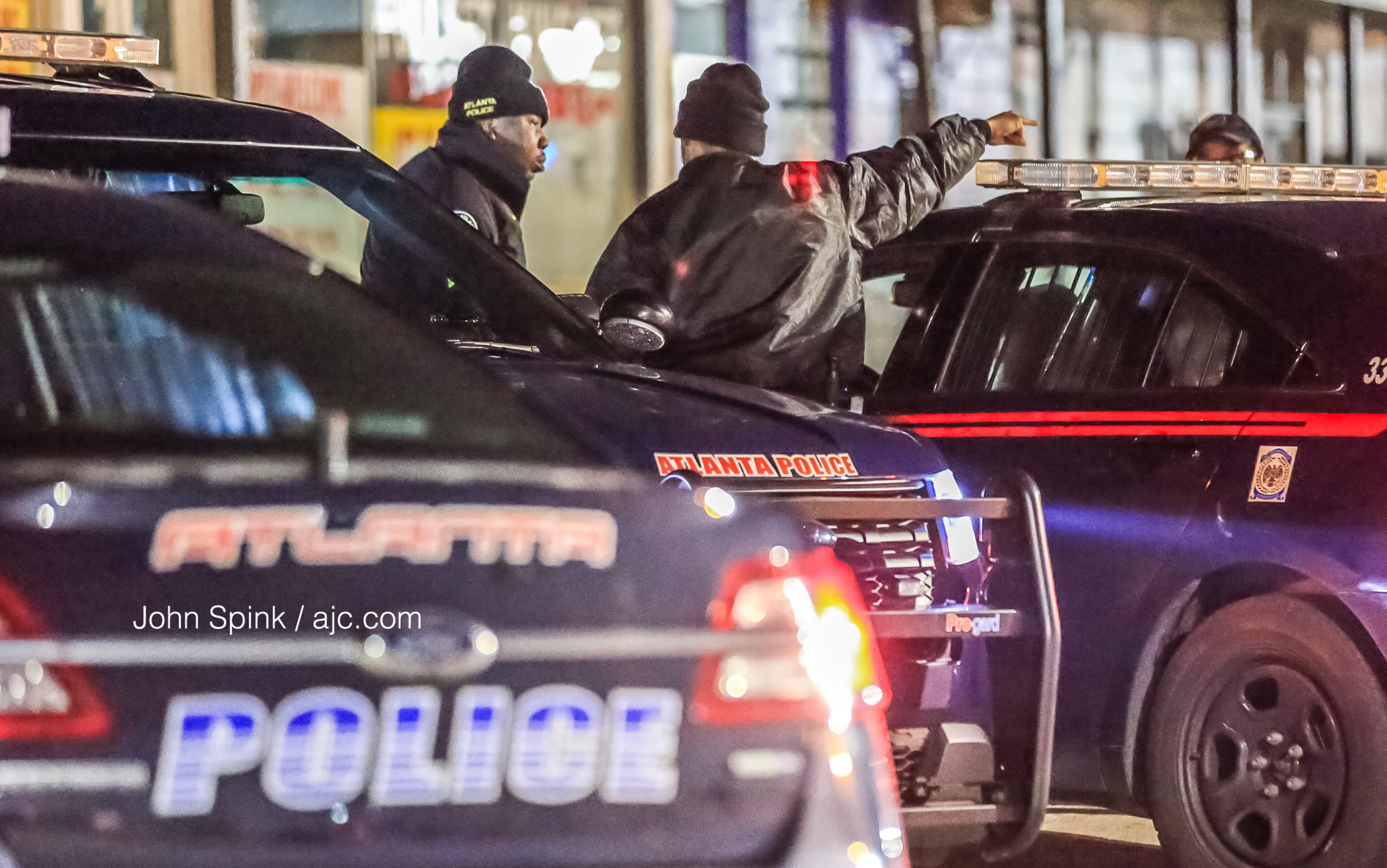 A shootout near Club Crucial in Bankhead early Tuesday injured a driver and left a car riddled with bullets, Atlanta police said. JOHN SPINK / JSPINK@AJC.COM