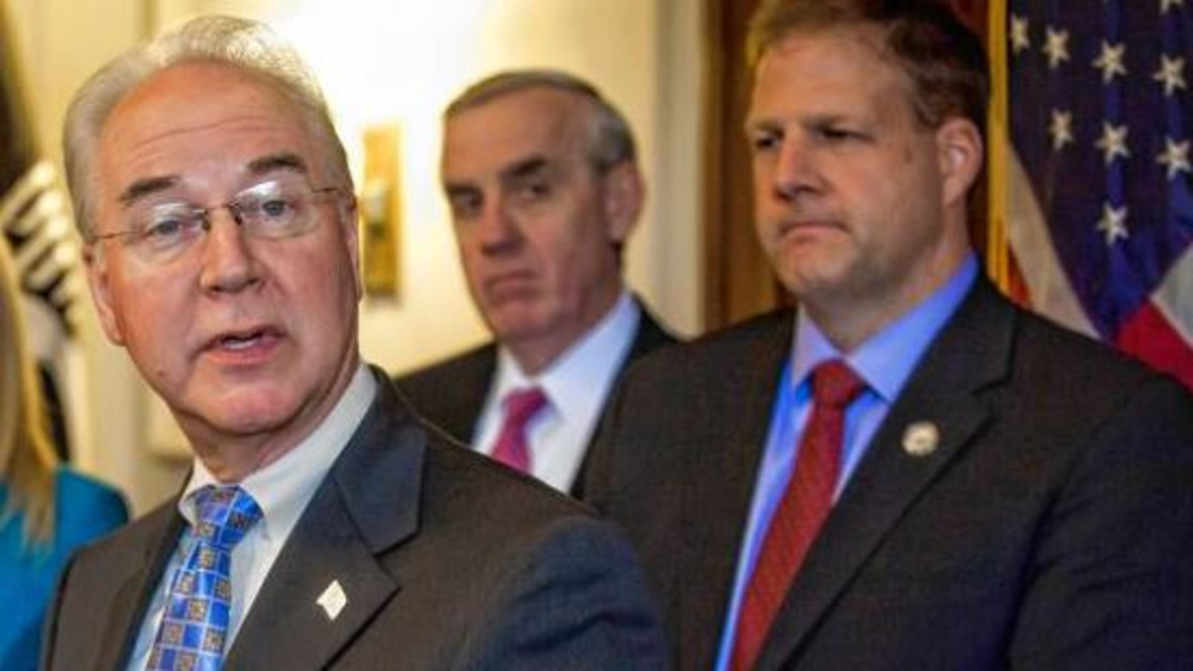 U.S. Health and Human Services Secretary Tom Price attends a press conference at the State House in Concord, N.H., on Wednesday, May 10, 2017, following a meeting with local officials and community members about the opioid crisis. (ELIZABETH FRANTZ / Concord Monitor)