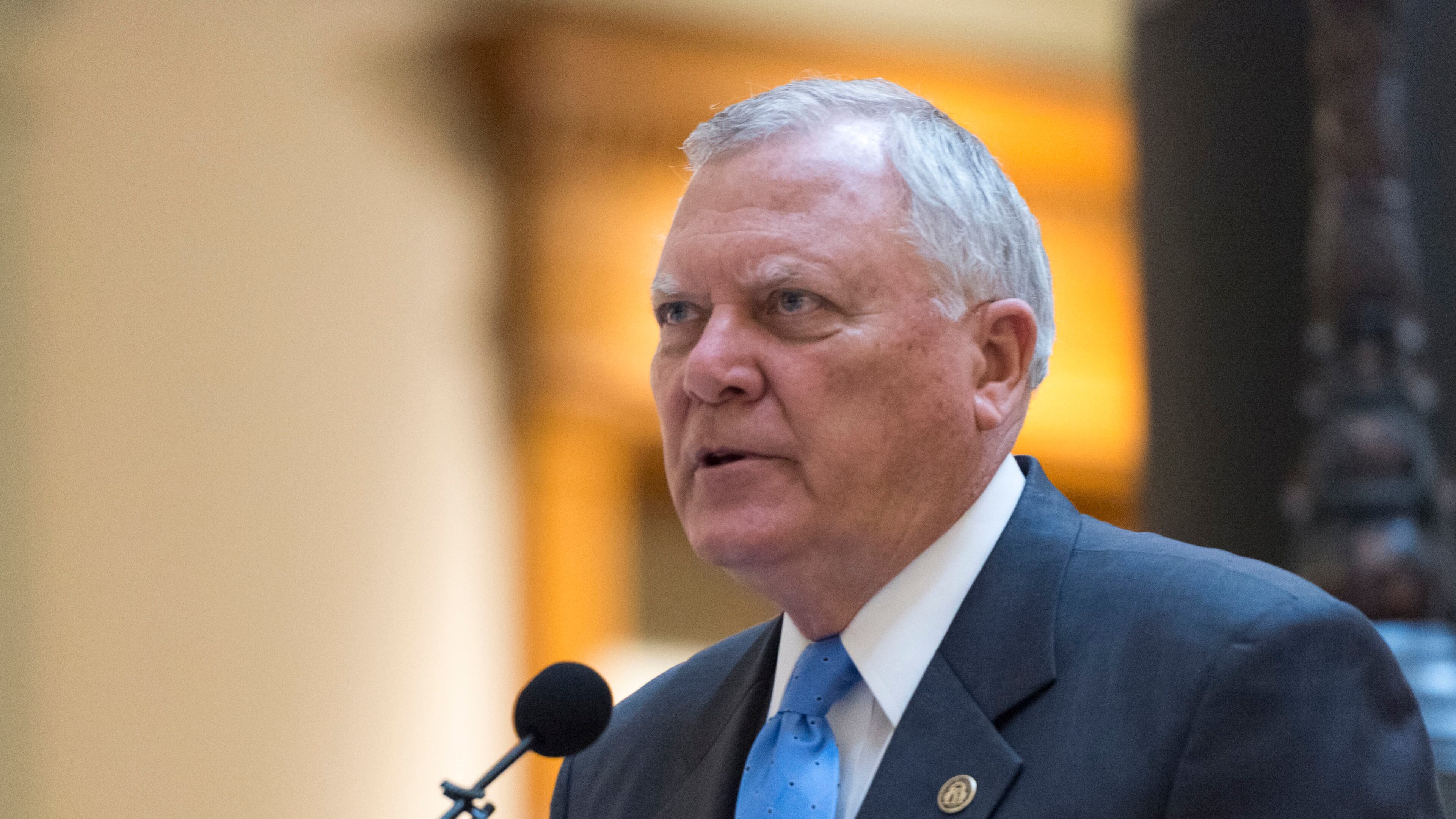 A pair of prominent Democratic legislators urged Gov. Nathan Deal not to send Georgia National Guard troops to the U.S. border with Mexico until President Donald Trump ends a policy that allows children to be separated from their parents when they cross into this country illegally. Deal has said that he has not received any “specific requests” for troops. (DAVID BARNES / DAVID.BARNES@AJC.COM)