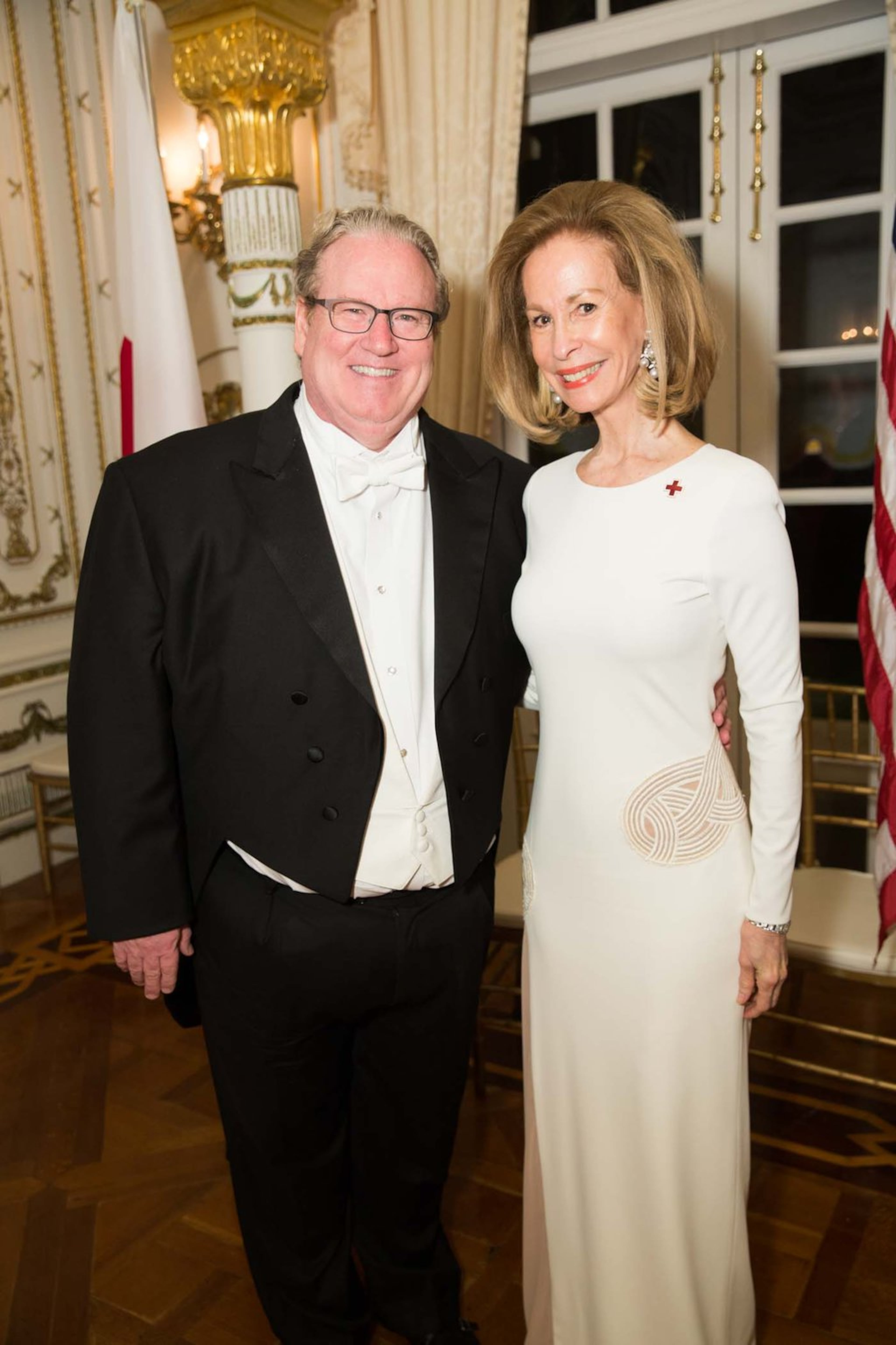 Patrick Park and Bonnie McElveen-Hunter at the 60th International Red Cross Ball at Mar-a-Lago in February. Photo by CAPEHART