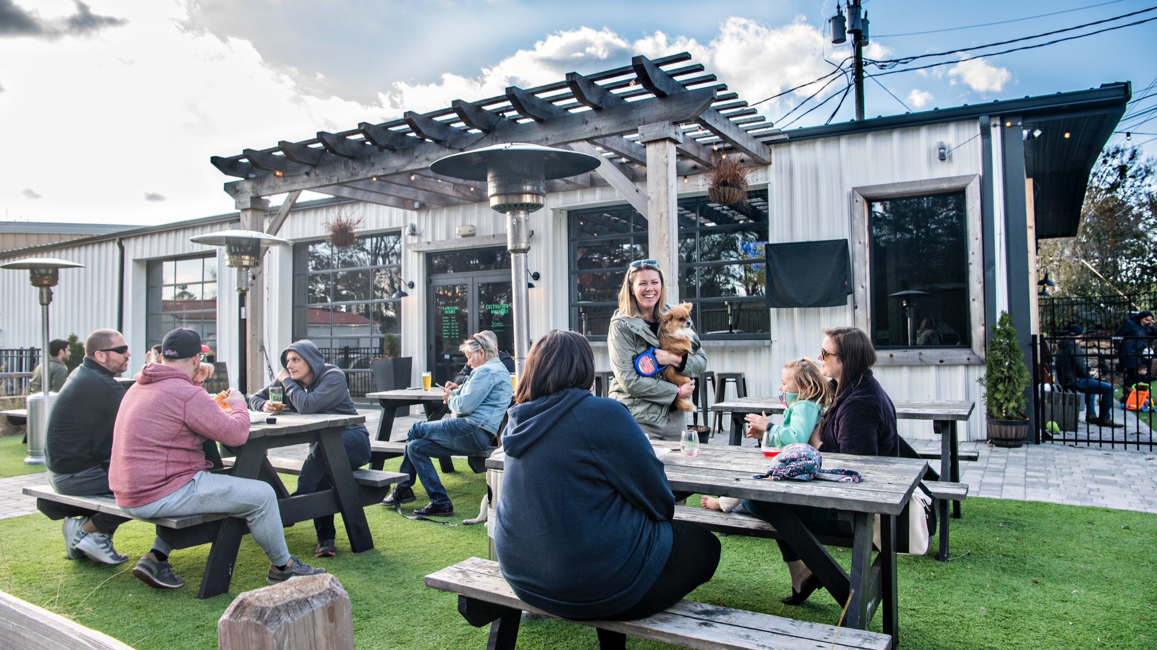 The outdoor spaces at Cultivation Brewery are favorites of the customers and owners alike. (Courtesy of Explore Gwinnett)