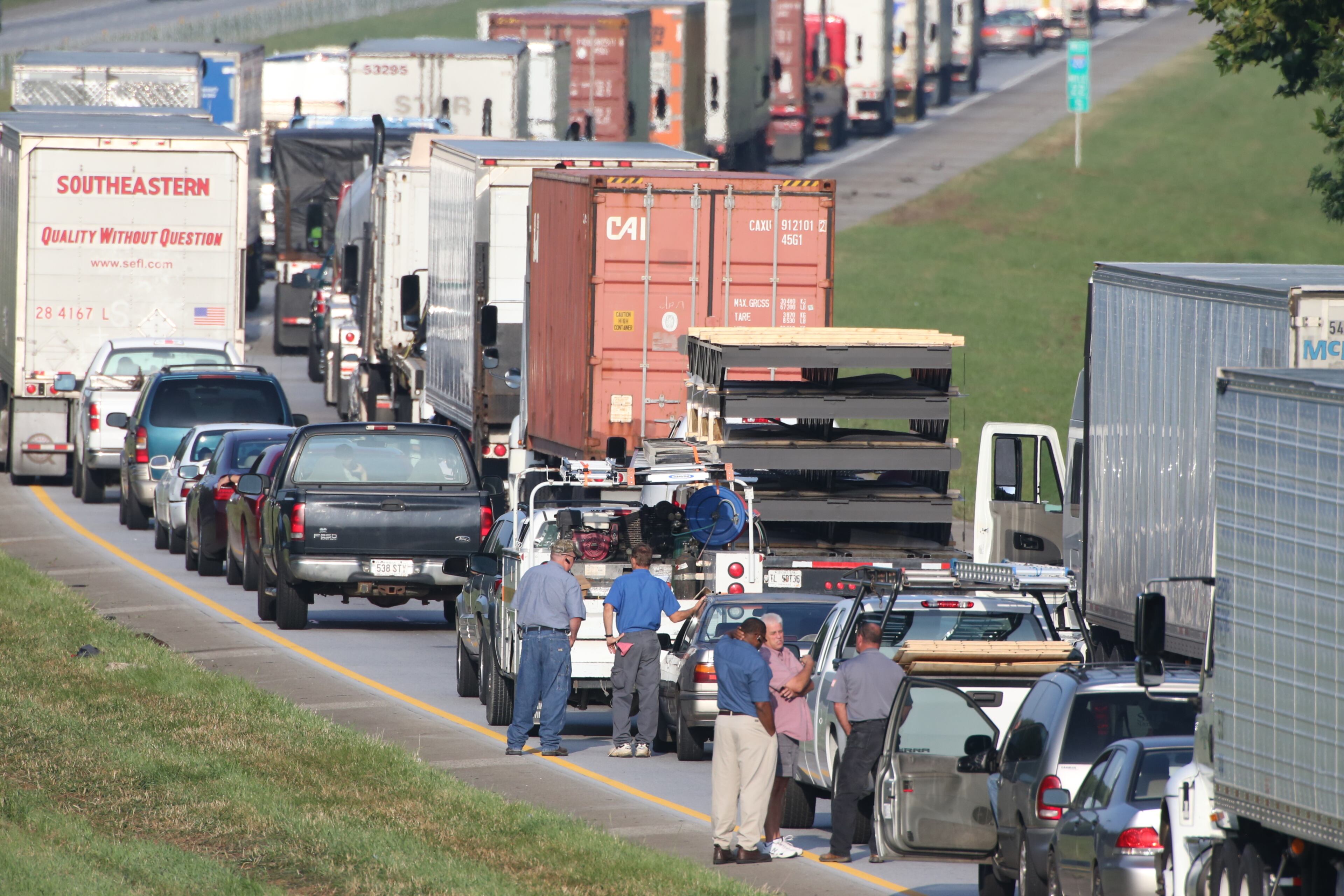 Authorities have not said if anyone was killed or seriously injured, but one person was flown from the scene shortly after 7 a.m. JOHN SPINK/JSPINK@AJC.COM