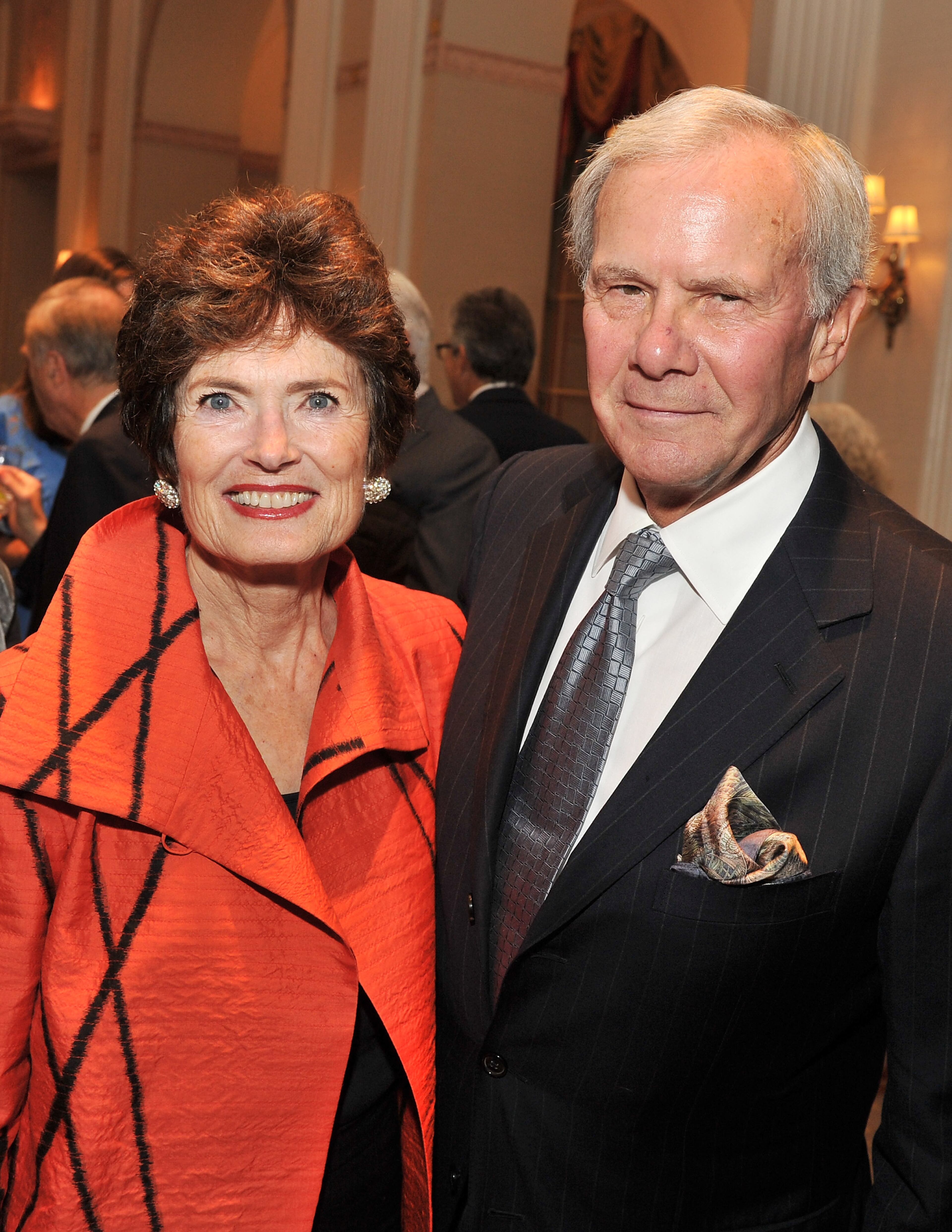 Former NBC news anchor Tom Brokaw (R) and Meredith Brokaw attend the International Rescue Committee's Annual Freedom Award benefit at the Waldorf Astoria Hotel on November 9, 2011 in New York City.