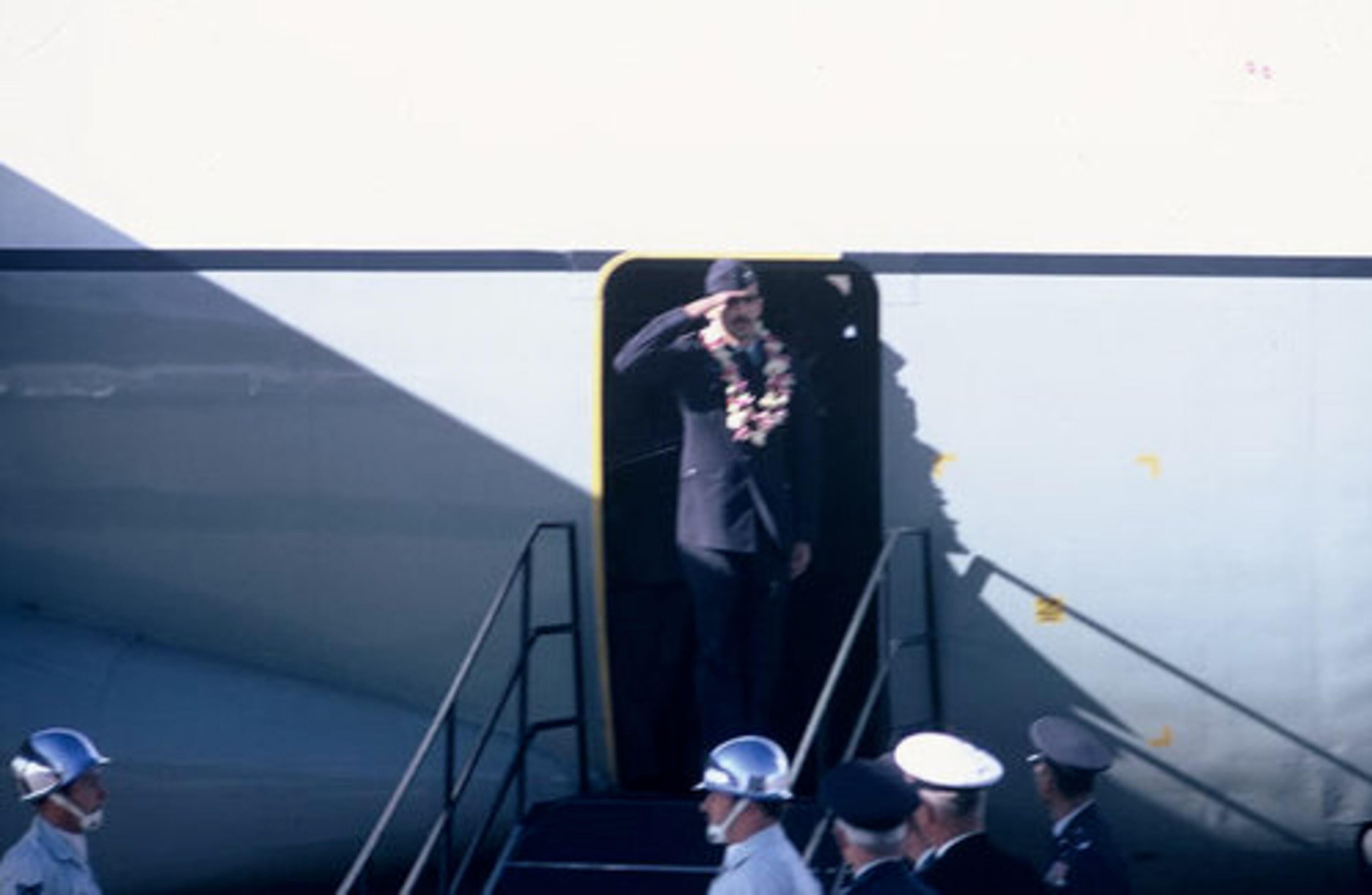 Lee Ellis at Maxwell Air Force Base on his return from Vietnam.
