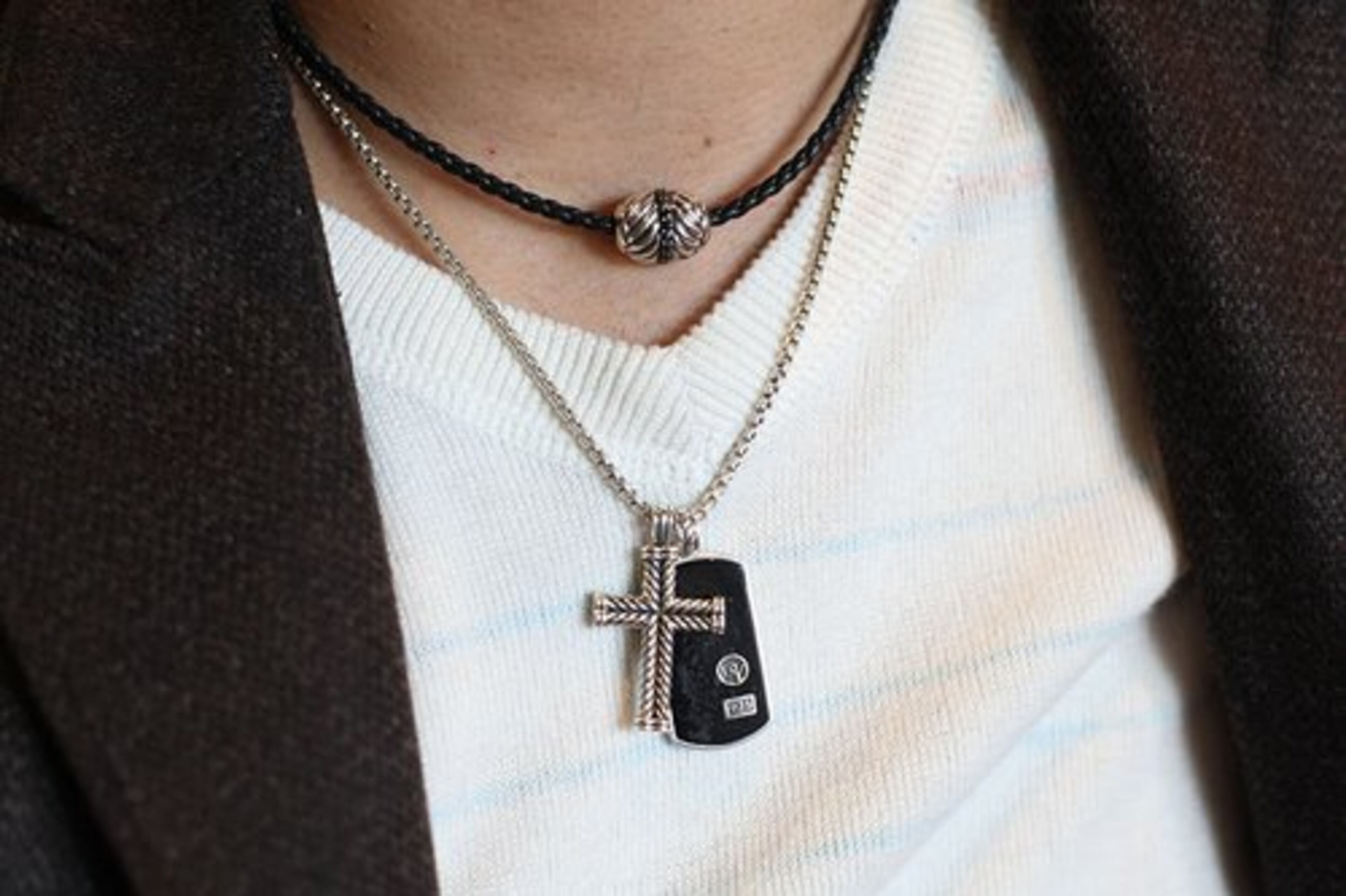 FAVORITE STORES: Neiman Marcus, David Yurman, Bulgari and Louis Vuitton. Necklaces from David Yurman.