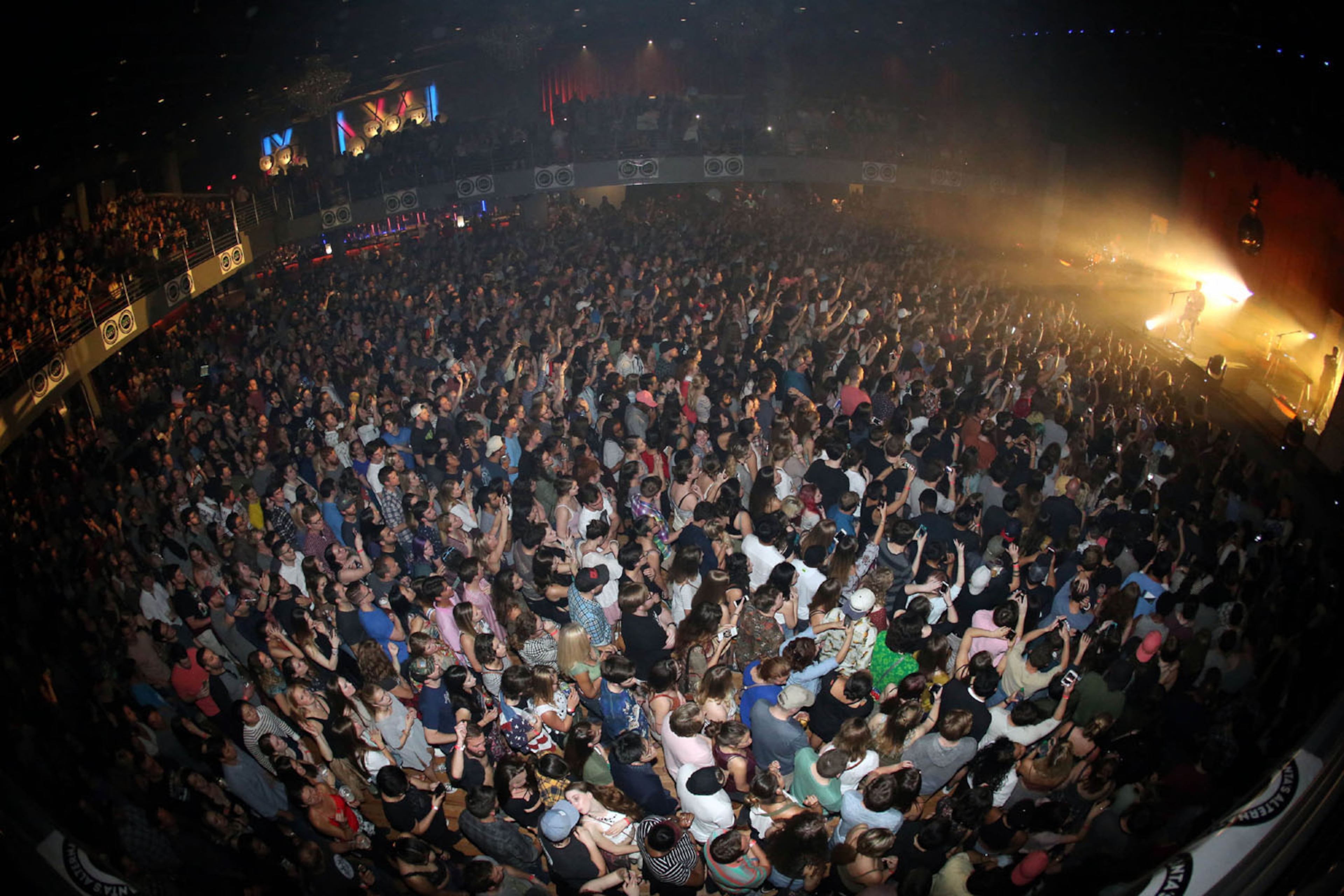 #12 of #34. PLEASE KEEP IN SEQUENTIAL ORDER FOR THE CONTINUITY OF THE GALLERY.
The Coca Cola Roxy Theater held its grand opening celebration on Saturday, April 8, 2017, with British indie favorites Glass Animals and Australia's Jagwar Ma selling out the venue for Radio 105.7's fouth birthday party bash. Located in the nearly completed Battery entertainment district, next to SunTrust Park, new home of the Atlanta Braves, the gorgeous, nearly 4,000 capacity venue got positive grades from most of the VIP's and concert fans in attendence.
Robb Cohen Photography & Video /RobbsPhotos.com