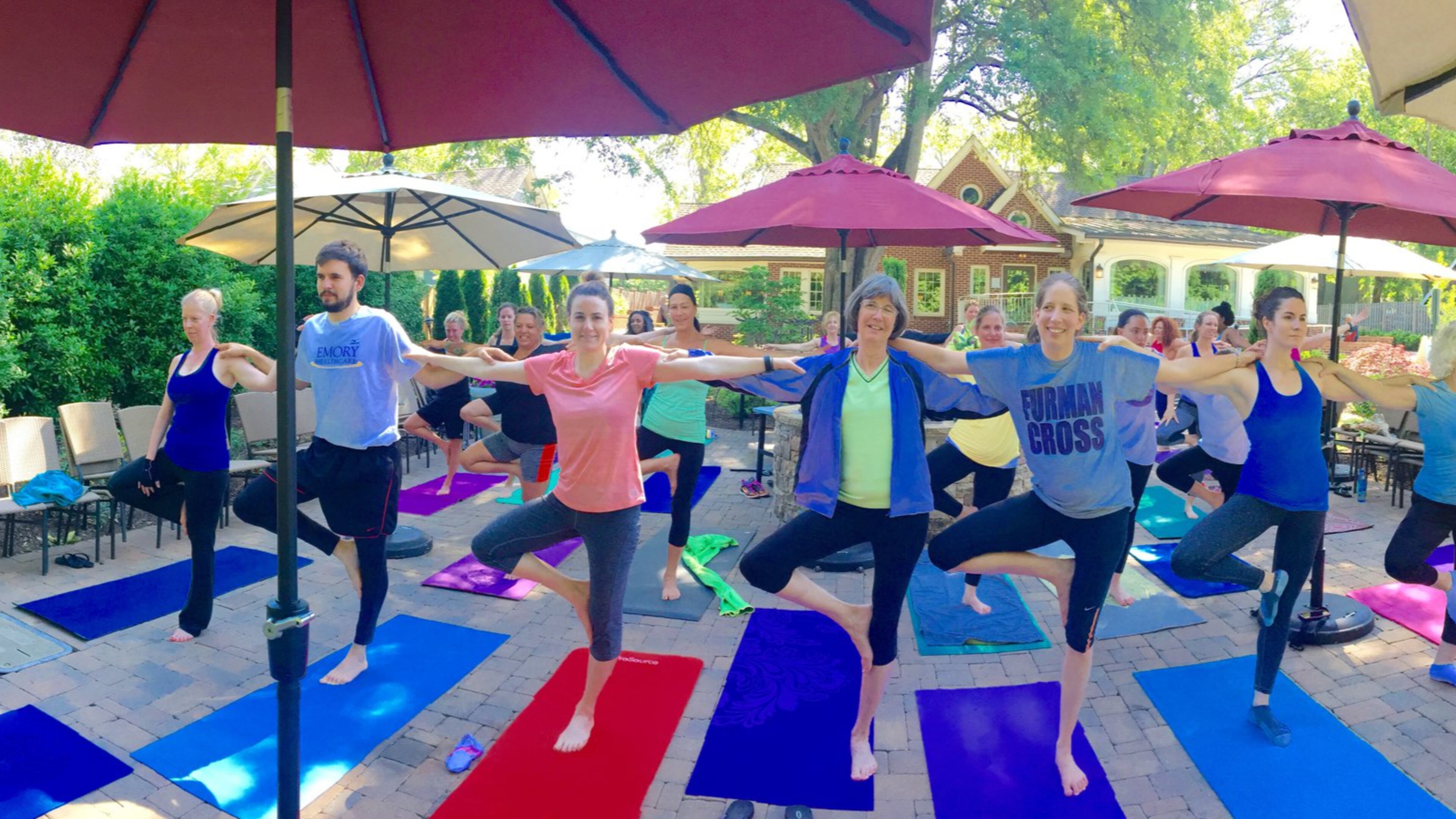 Start Sunday off with stretches, relaxation, meditation and mimosas at Osteria Mattone’s free 60-minute yoga class on the patio.