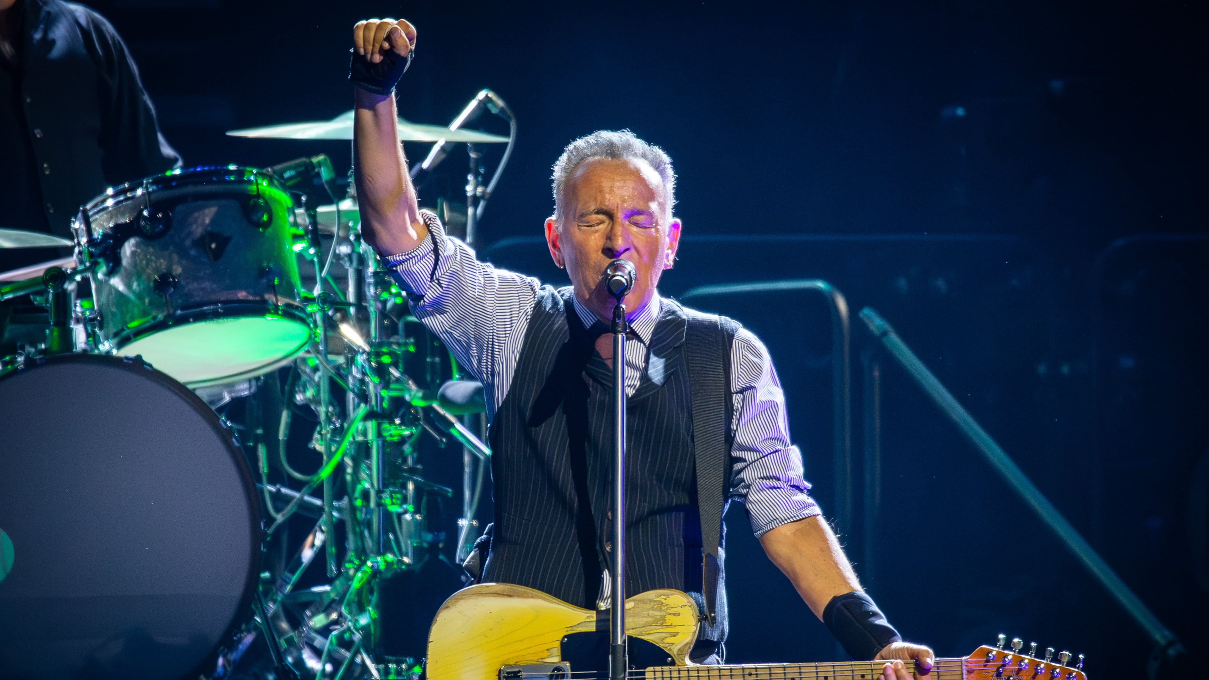 Bruce Springsteen and the E Street Band play for a sold-out crowd Saturday, May 2, 2026, at State Farm Arena in Atlanta. (Ryan Fleisher at the AJC)