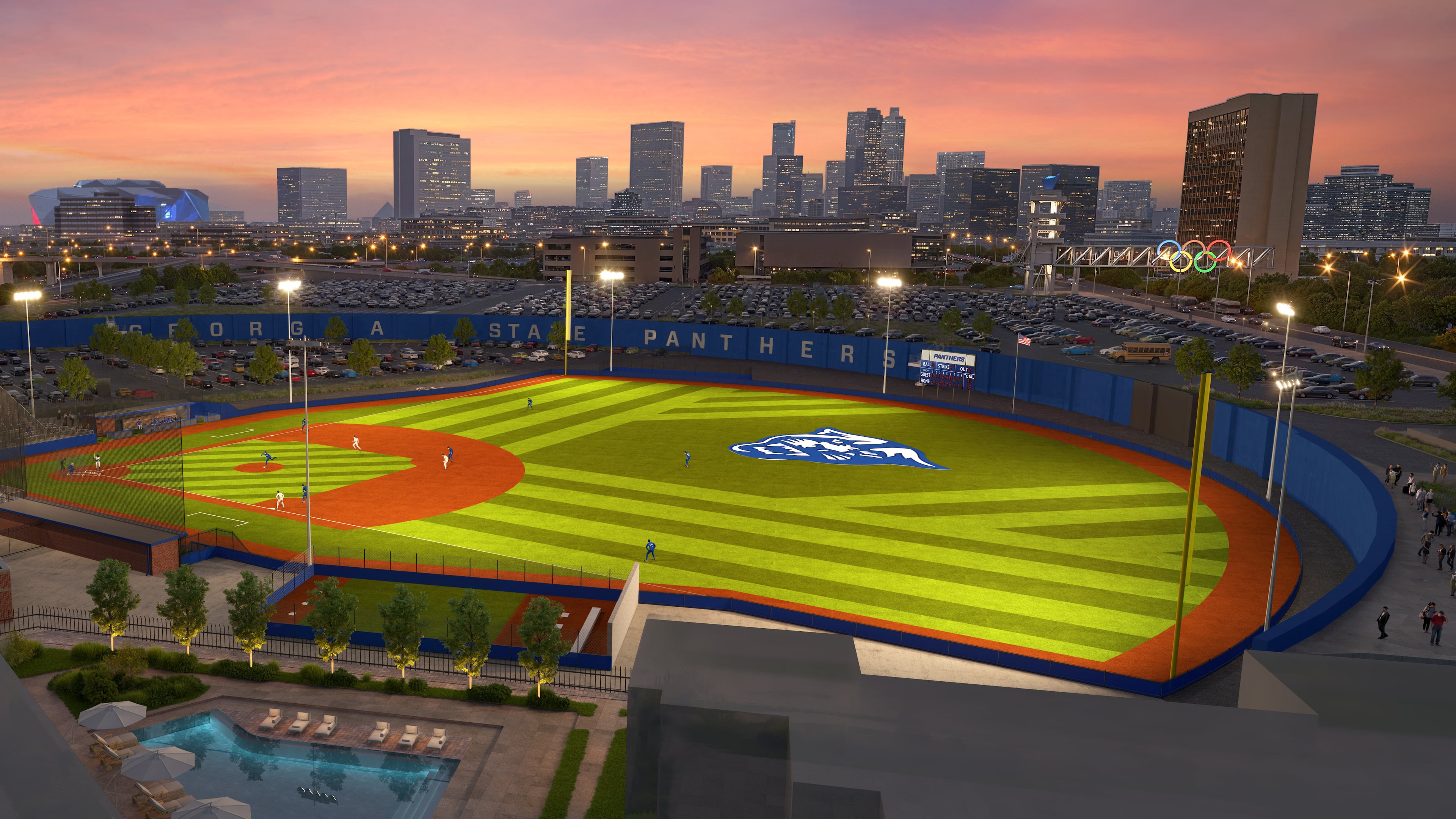 The city of Atlanta gave Georgia State University the green light to start construction on a new baseball facility. (Courtesy of Georgia State University Athletics)
