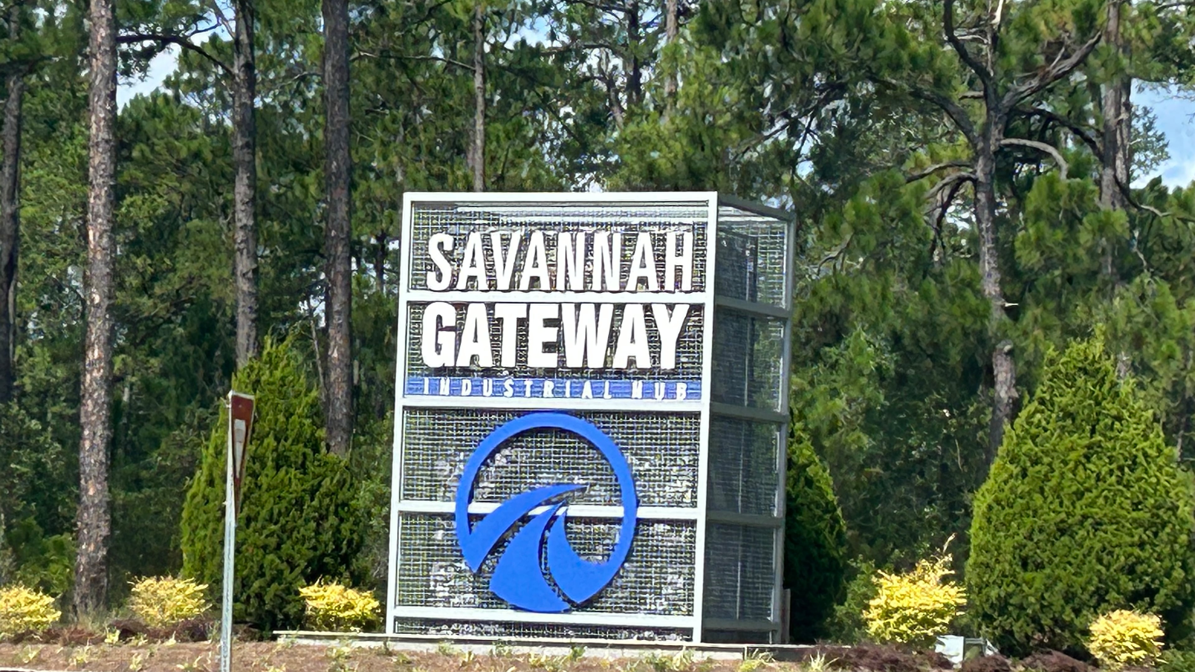 The Savannah Gateway Industrial Hub near Rincon is home to several logistics companies and is the planned site of coastal Georgia’s first data center. (Adam Van Brimmer/AJC)