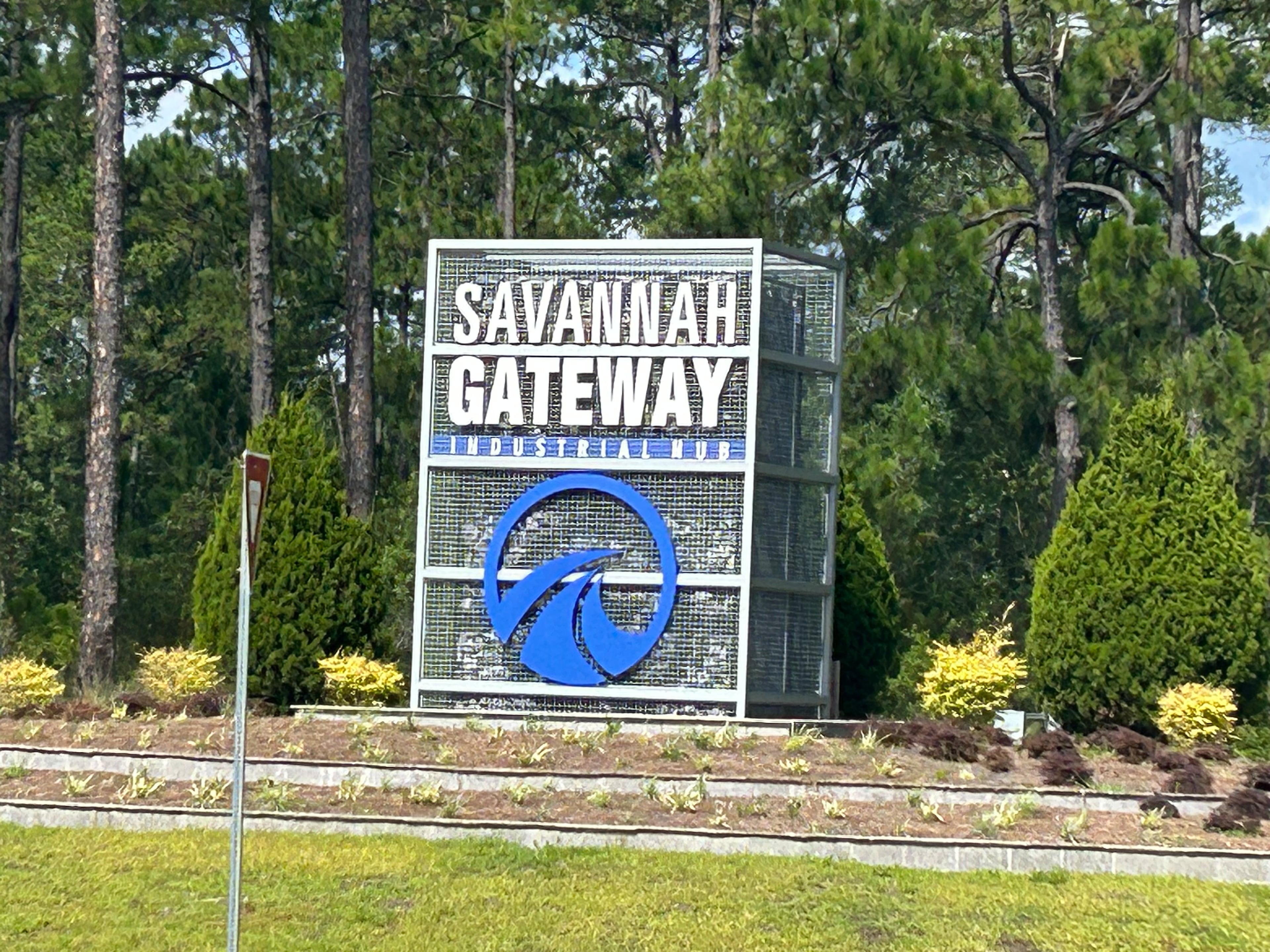 The Savannah Gateway Industrial Hub near Rincon is home to several logistics companies, and could be the site of coastal Georgia’s first data center. (Adam Van Brimmer/AJC)
