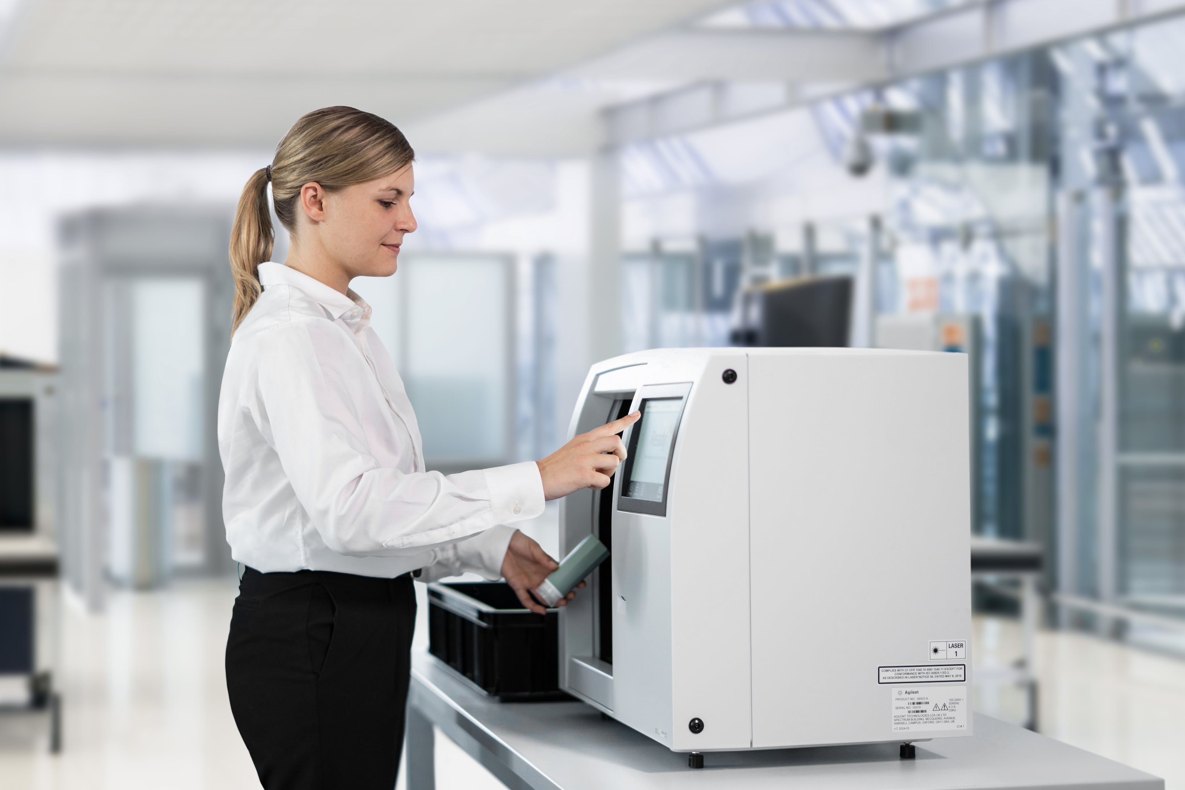 Agilent Technologies has deployed a 'world first' device which can test liquids, gels, solids and powders in airport passenger screening to World Cup host cities including Atlanta. (Courtesy of Agilent Technologies)