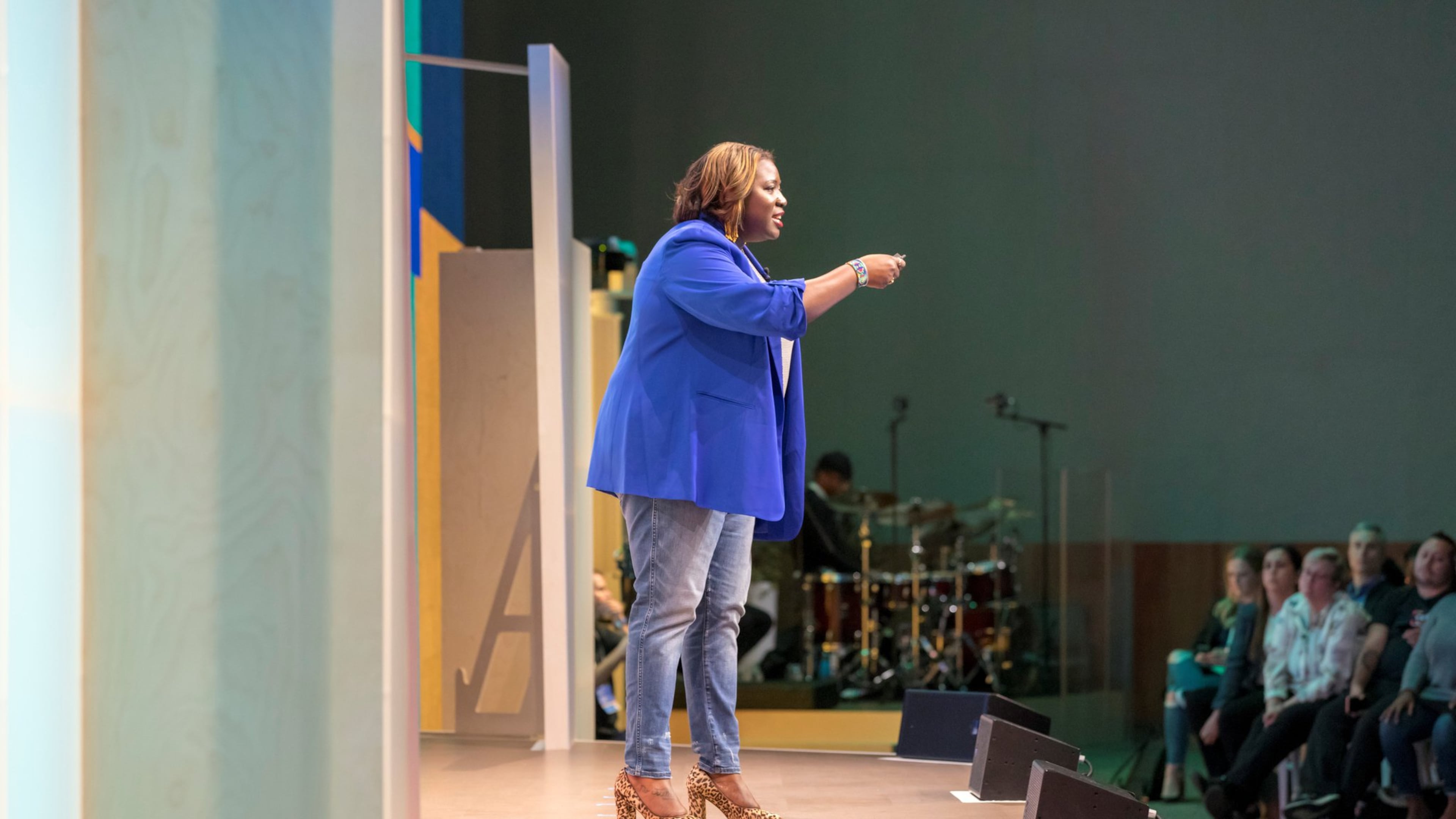 Be the Bridge founder Latasha Morrison speaking at the Facebook Communities Summit. Contributed