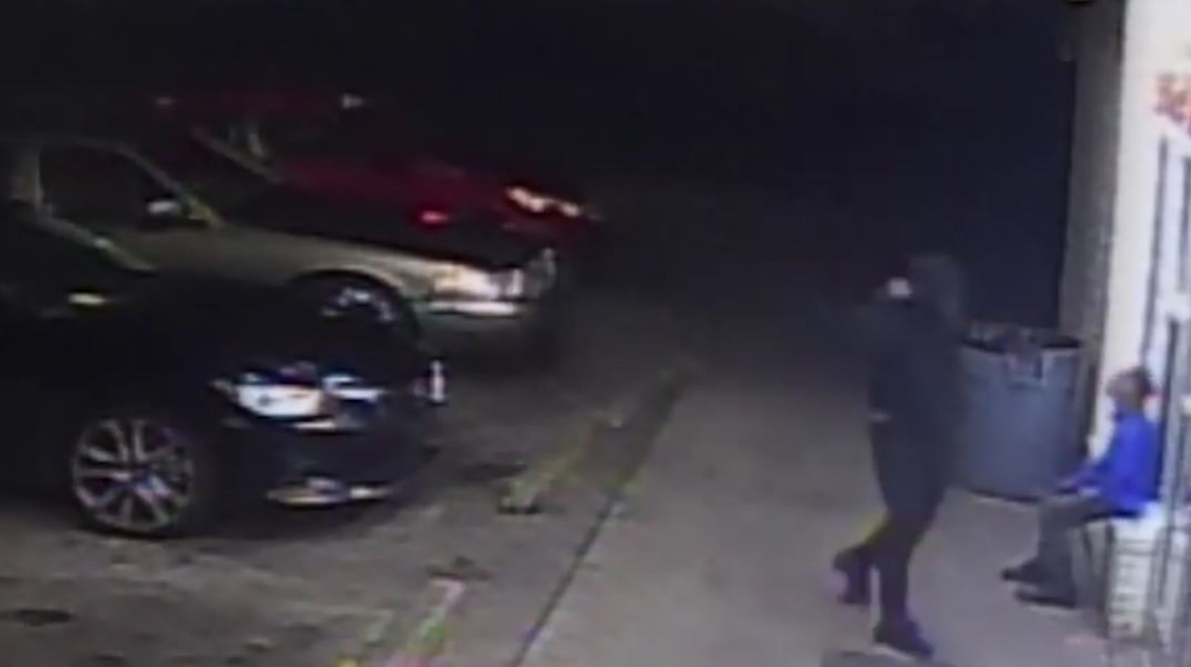 The video appears to show another man enter a store around the time Derek Ward was shot in the head Friday night.