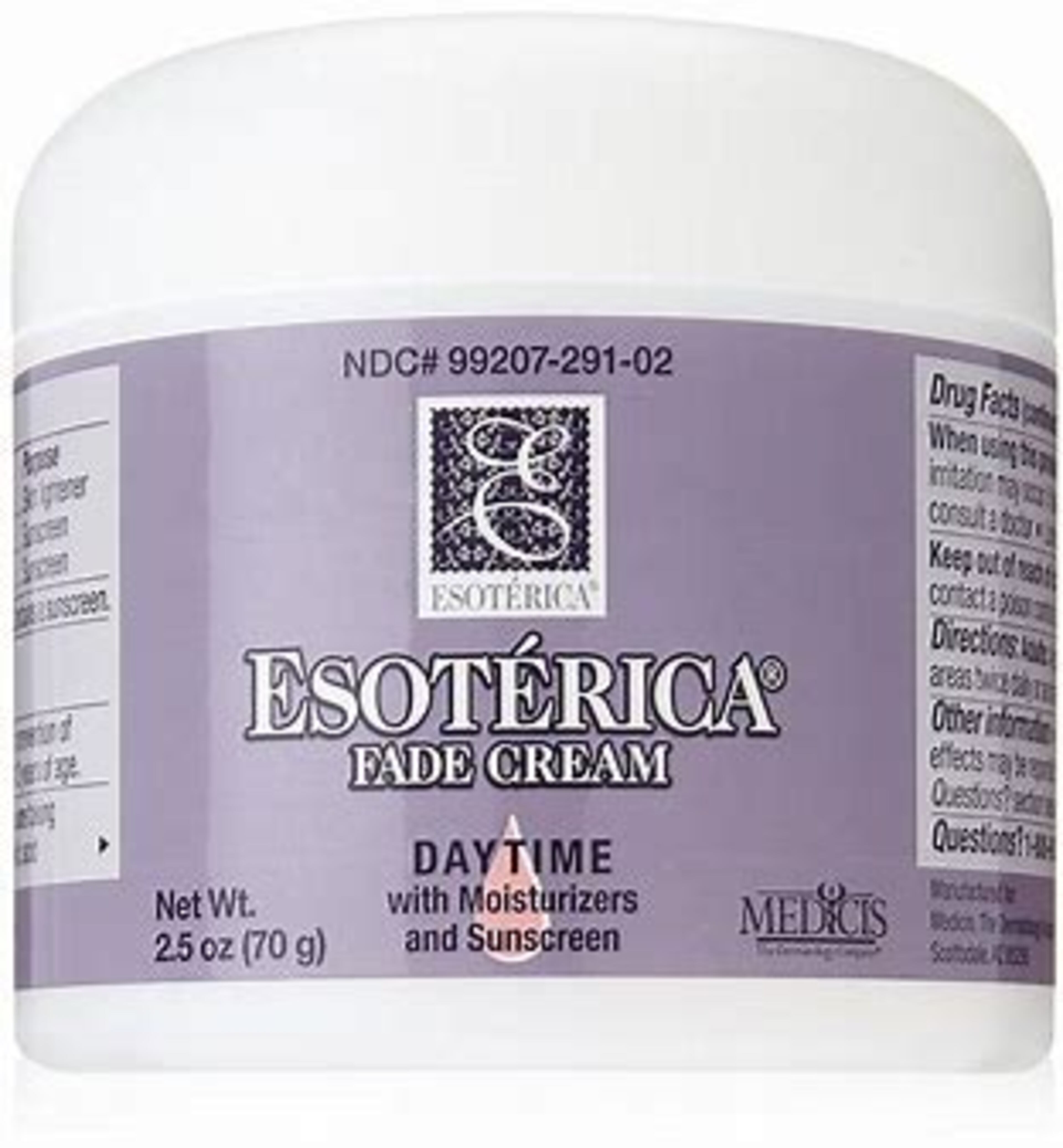 Now discontinued, Esoterica Fade Cream contained hydroquinone as the main active ingredient, which the U.S. Food and Drug Administration no longer approves for over-the-counter sales.