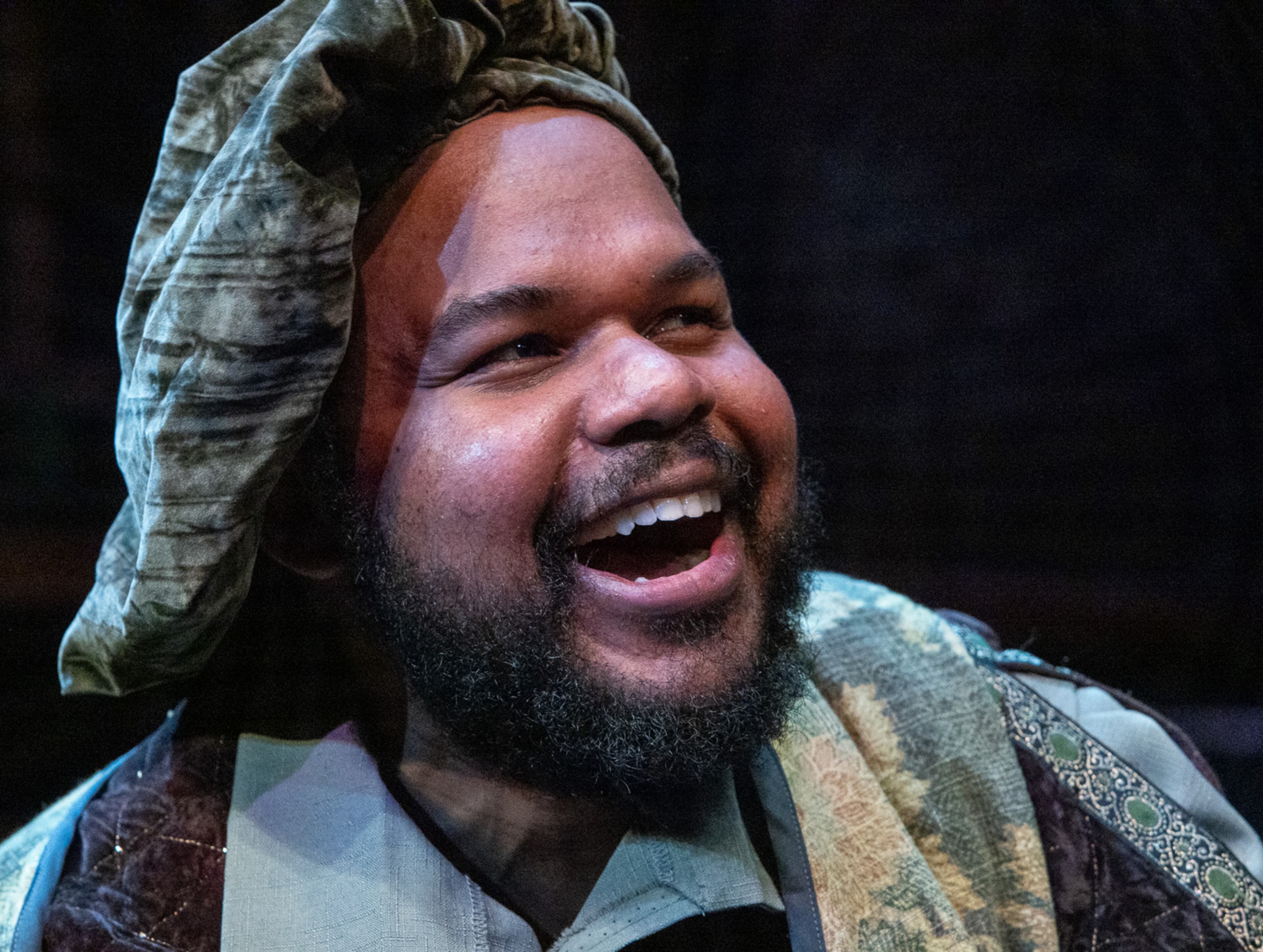 O’Neil Delapenha as Lady Olivia's inebriated relative Sir Toby. (Photo by Jeff Watkins)